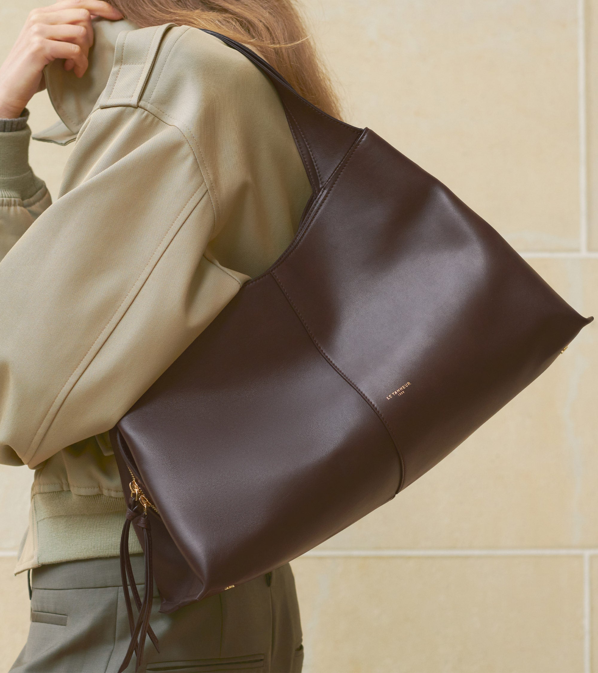 Große Cabas-Tasche Félicie aus Glattleder