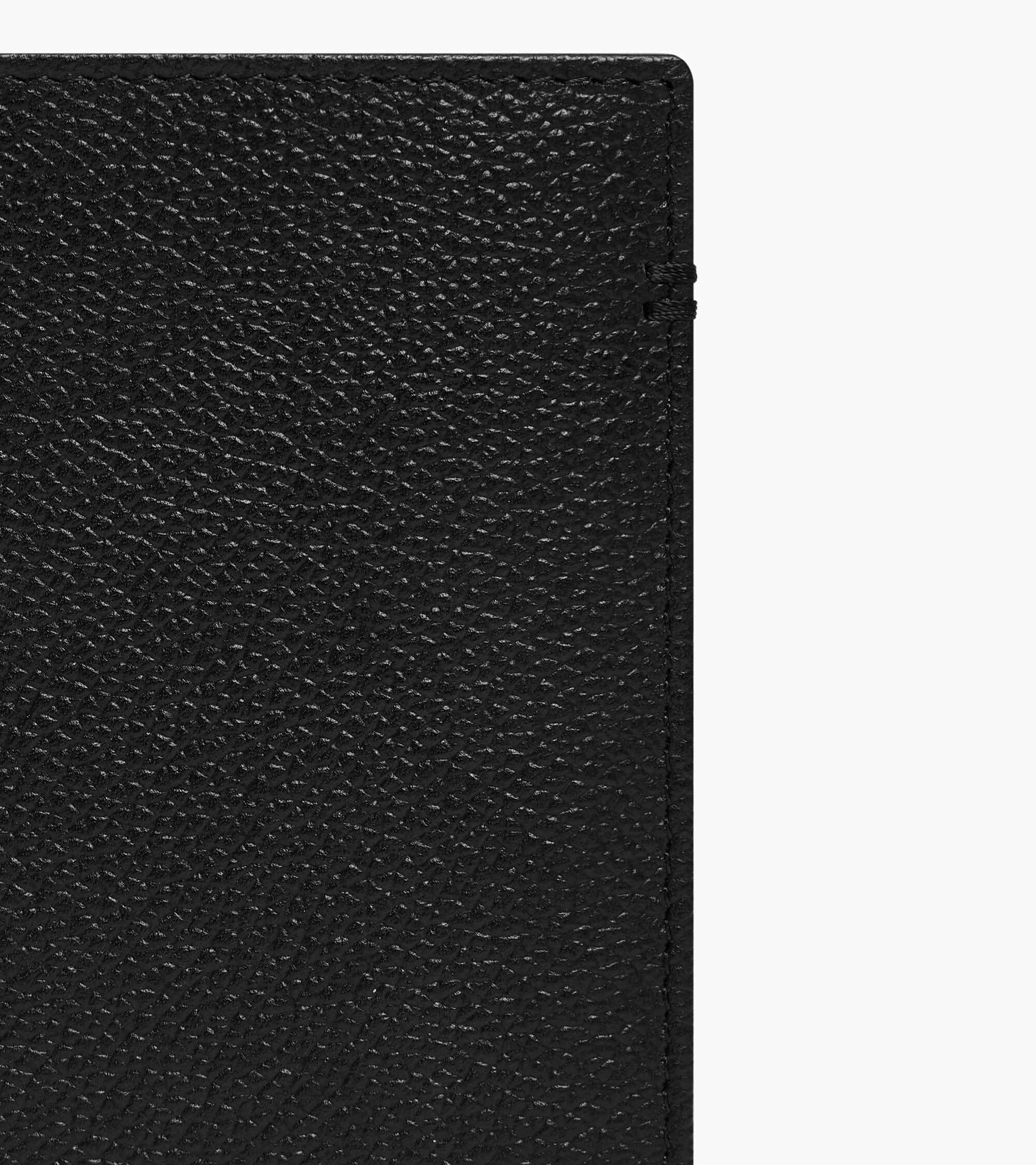 Mittelgroße Bifold-Brieftasche im Hochformat mit Reißverschluss Lucien aus genarbtem Leder