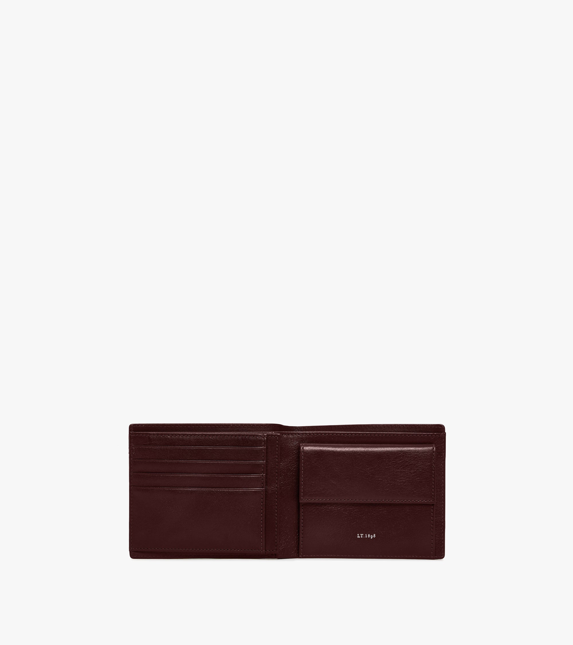 Bifold-Brieftasche mit Klappe Lucien aus geöltem Leder