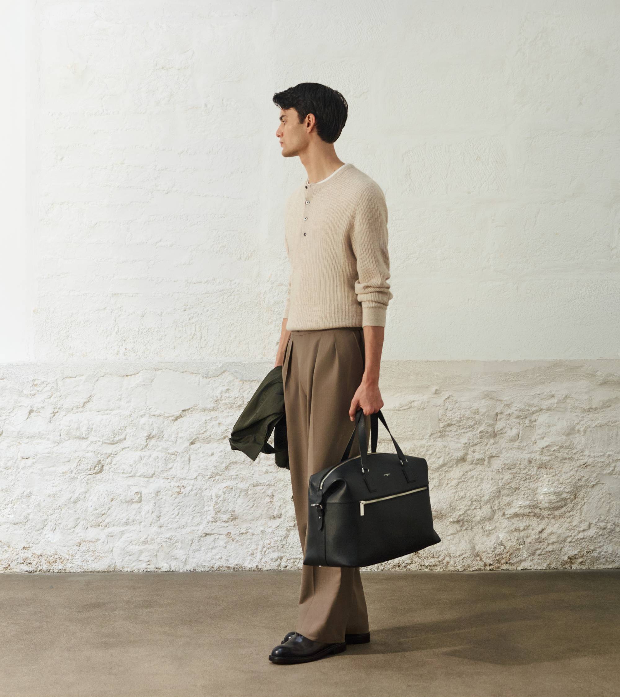 24-Stunden-Reisetasche Emile aus genarbtem Leder