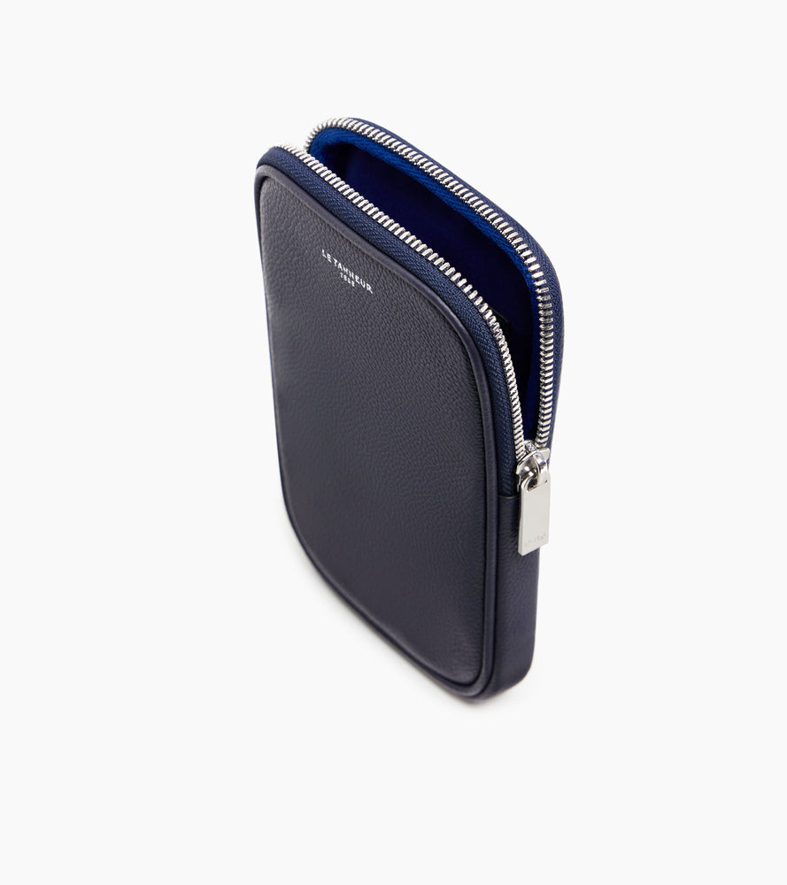Bolso para móvil de cuero granulado
