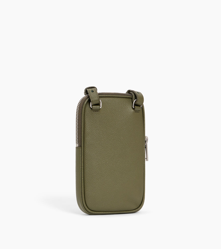Bolso para móvil de cuero granulado