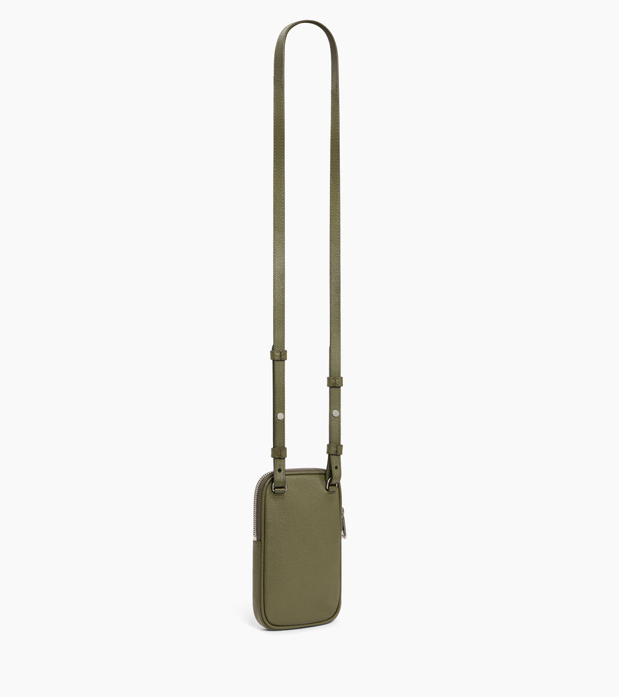 Bolso para móvil de cuero granulado
