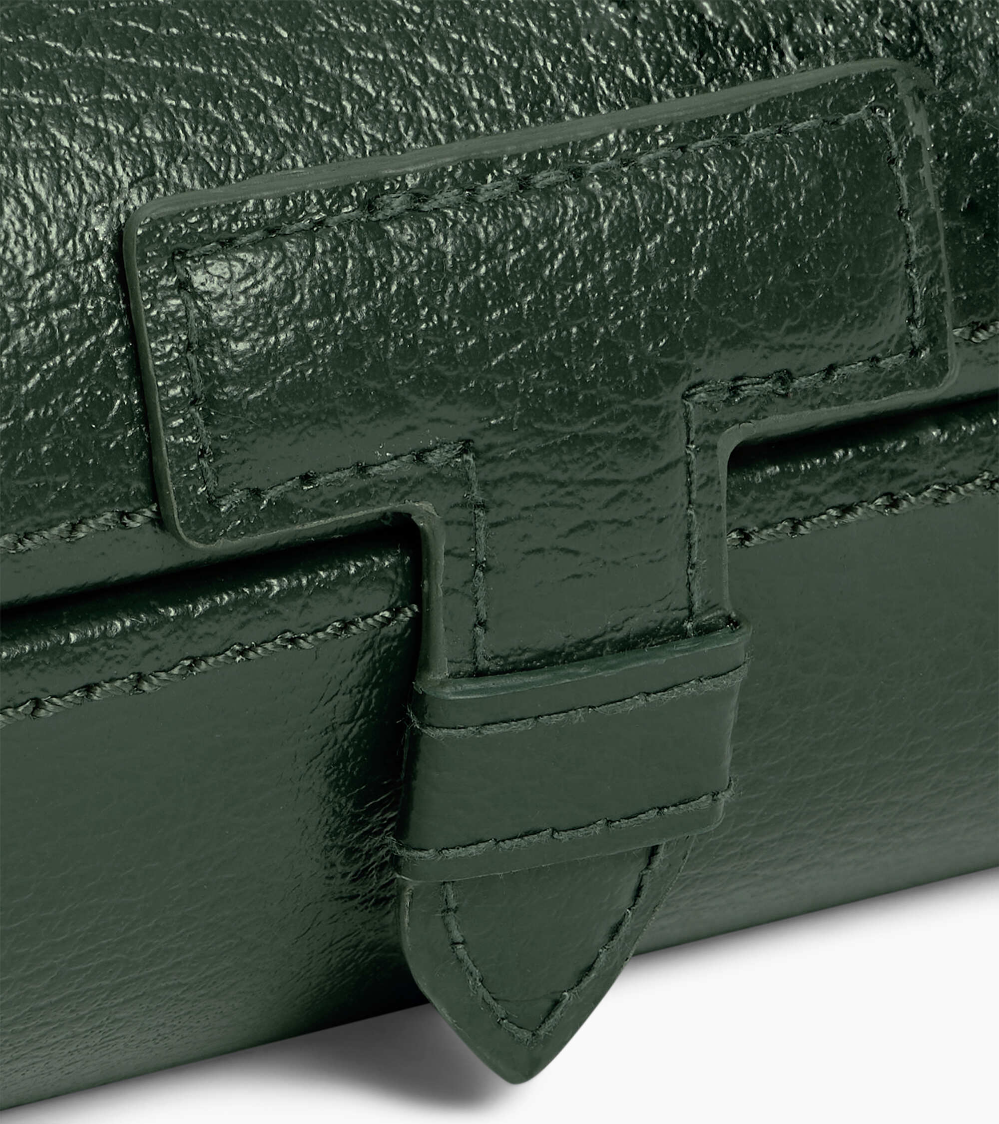 Etui 3 montres en cuir grainé