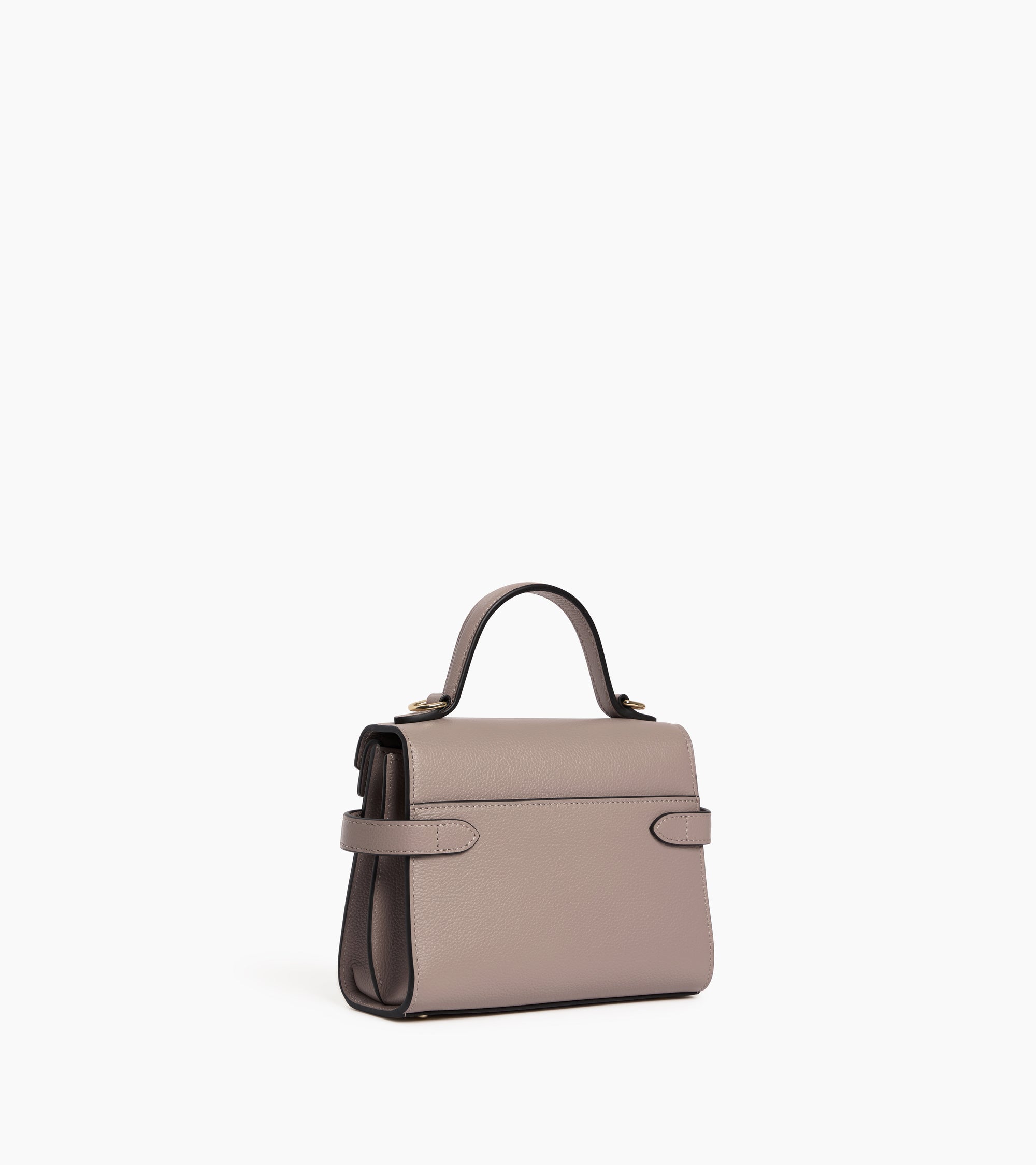 Emilie グレインレザー ダブルフラップ スモール ハンドバッグ