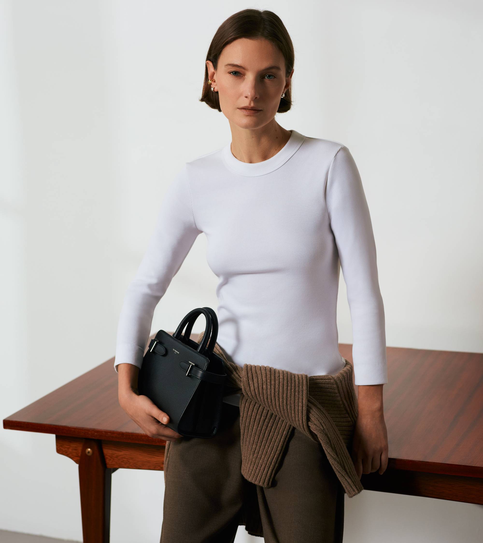 Petit sac à main Emilie en cuir grainé