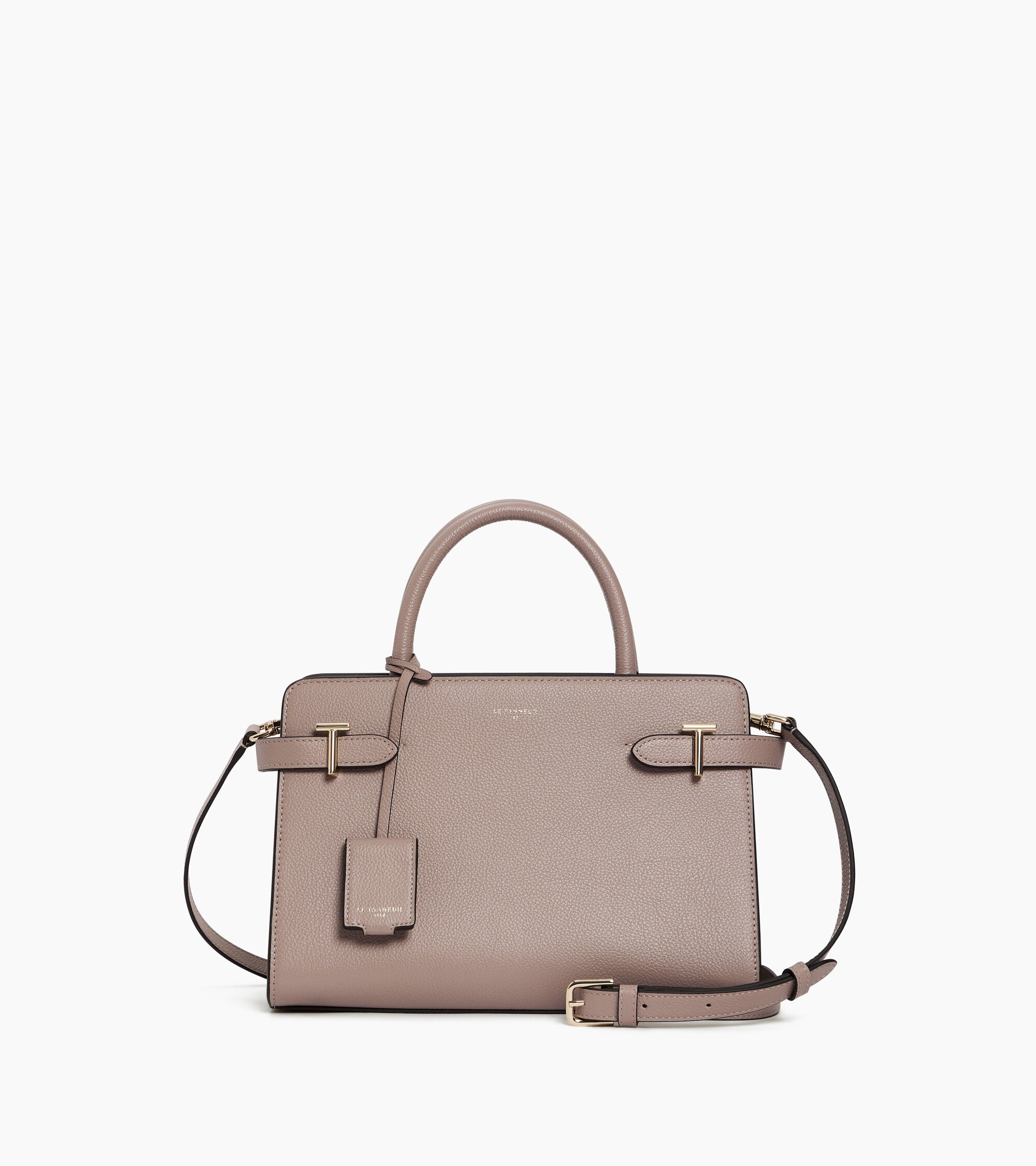 Mittelgroße Handtasche Emilie aus genarbtem Leder