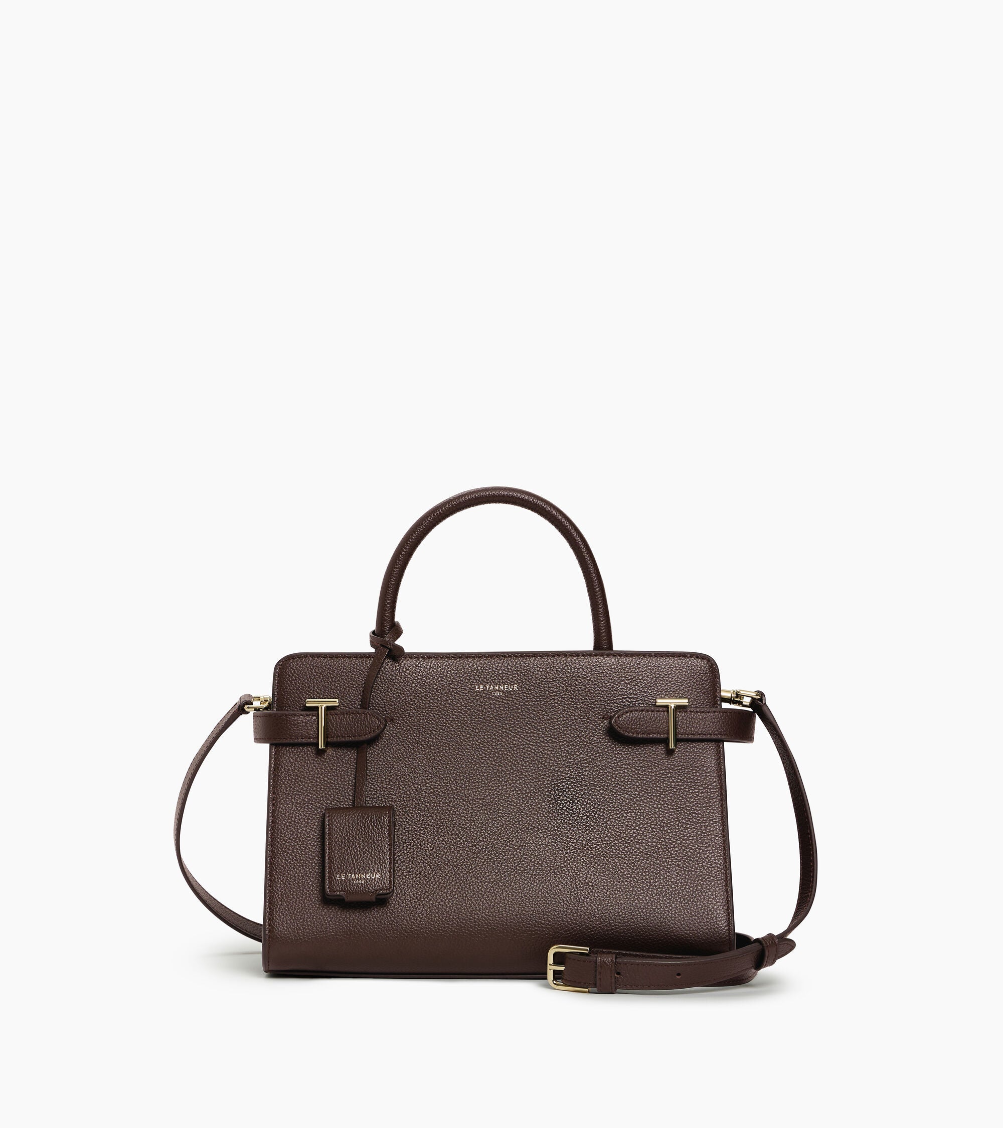 Mittelgroße Handtasche Emilie aus genarbtem Leder