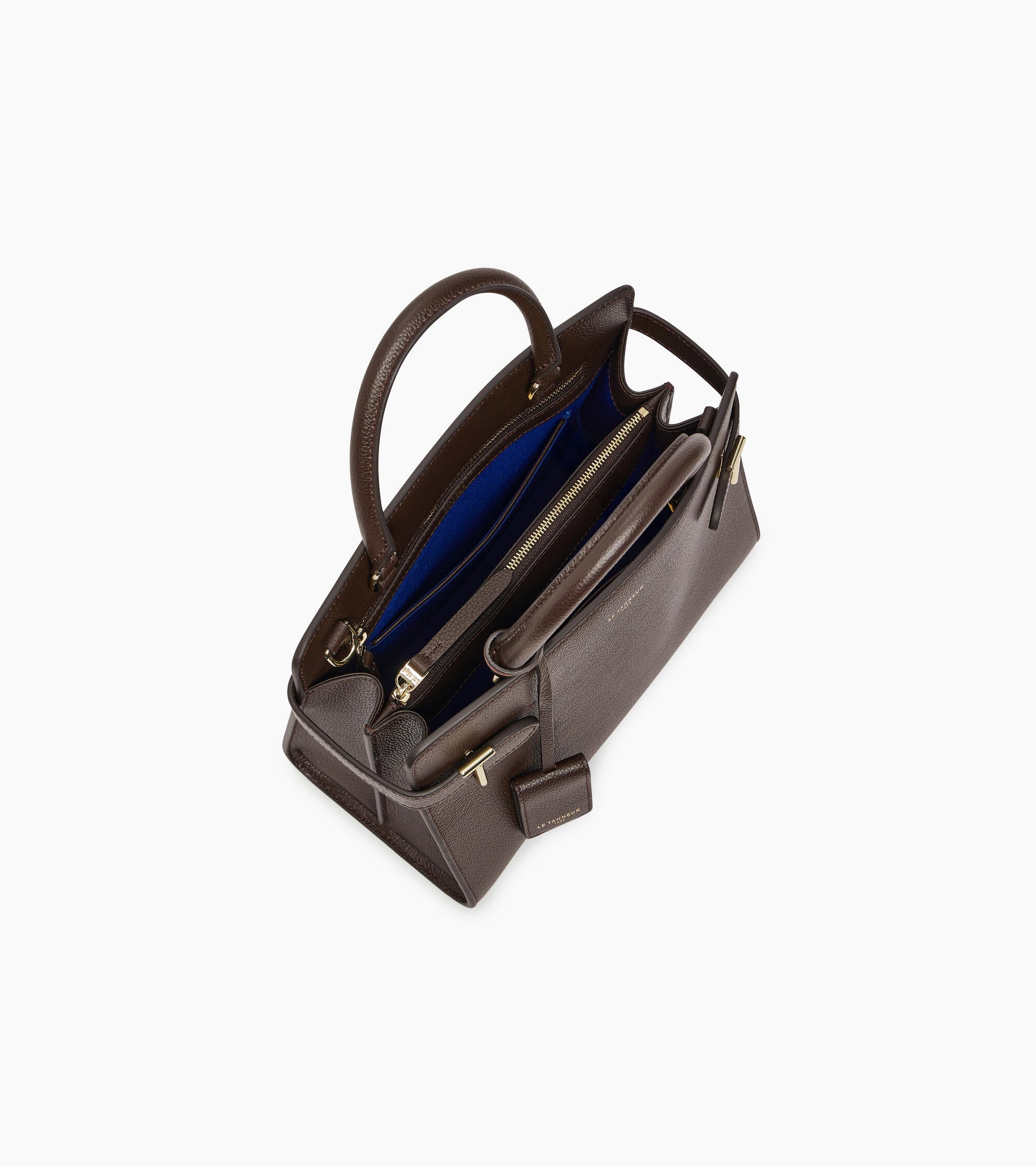Mittelgroße Handtasche Emilie aus genarbtem Leder