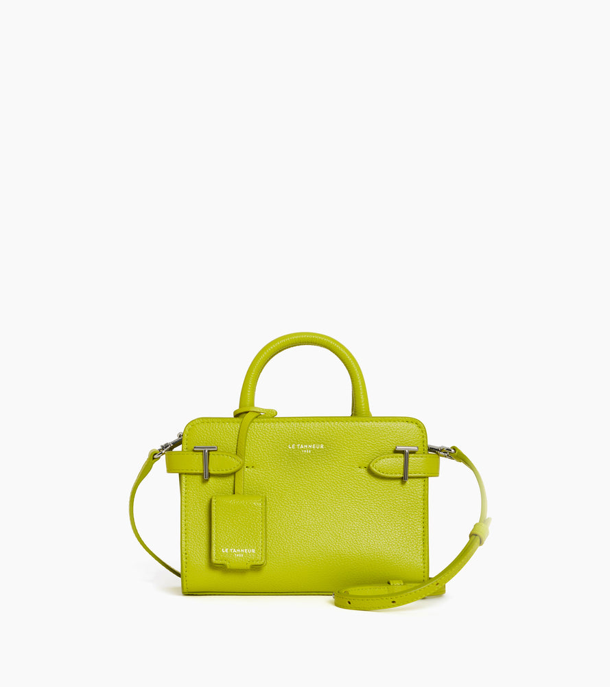 Minibolso con solapa Emilie de piel texturizada