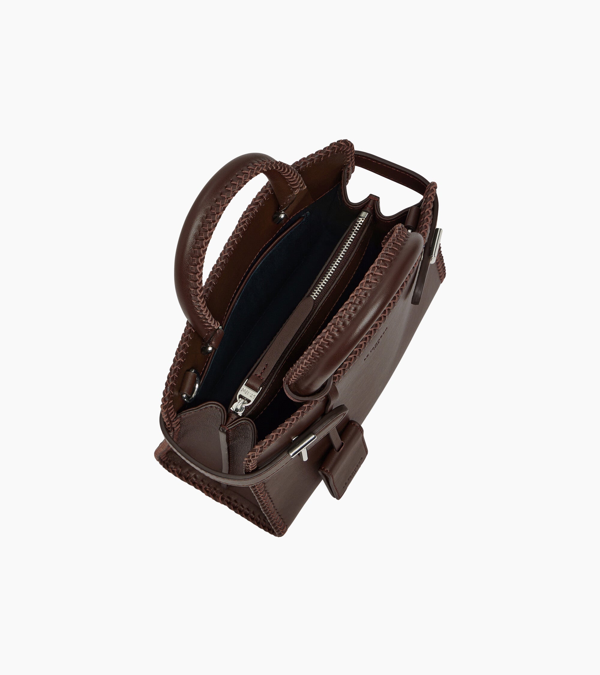 Kleine Handtasche Emilie aus Glattleder mit Ziernähten