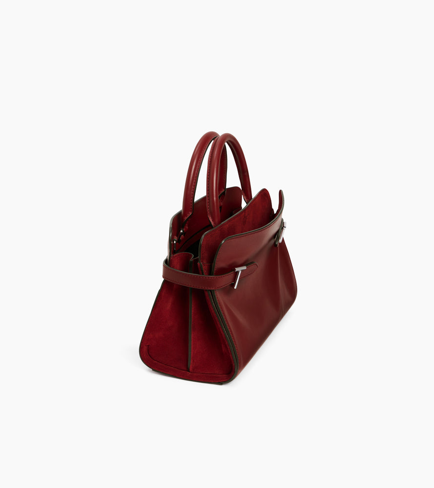 Bolso mediano modelo Emie de piel granulada y nobuk
