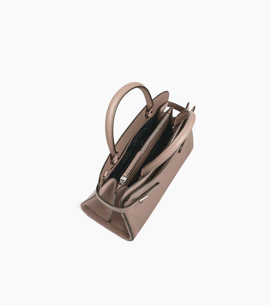 Bolso mediano modelo Emie de piel granulada y nobuk