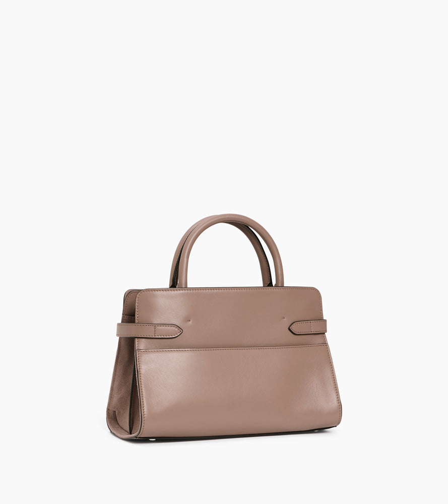Bolso mediano modelo Emie de piel granulada y nobuk
