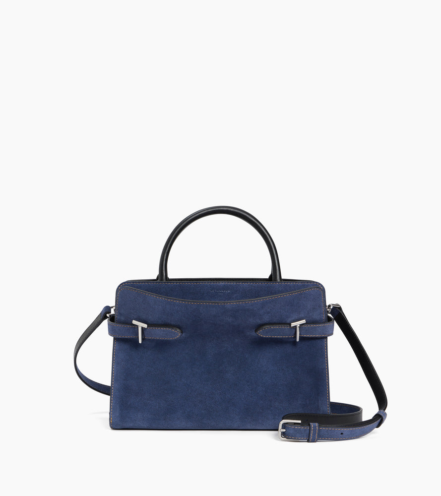 Bolso de mano mediano de ante efecto vaquero Emie