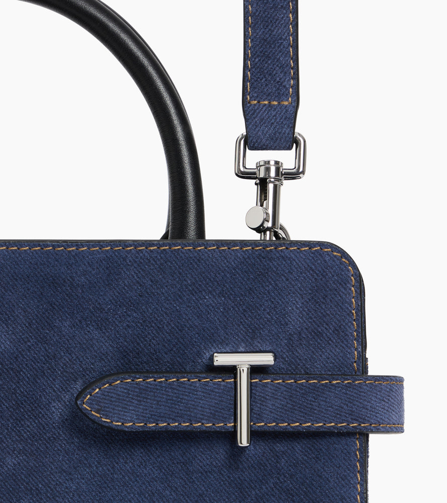 Bolso de mano mediano de ante efecto vaquero Emie