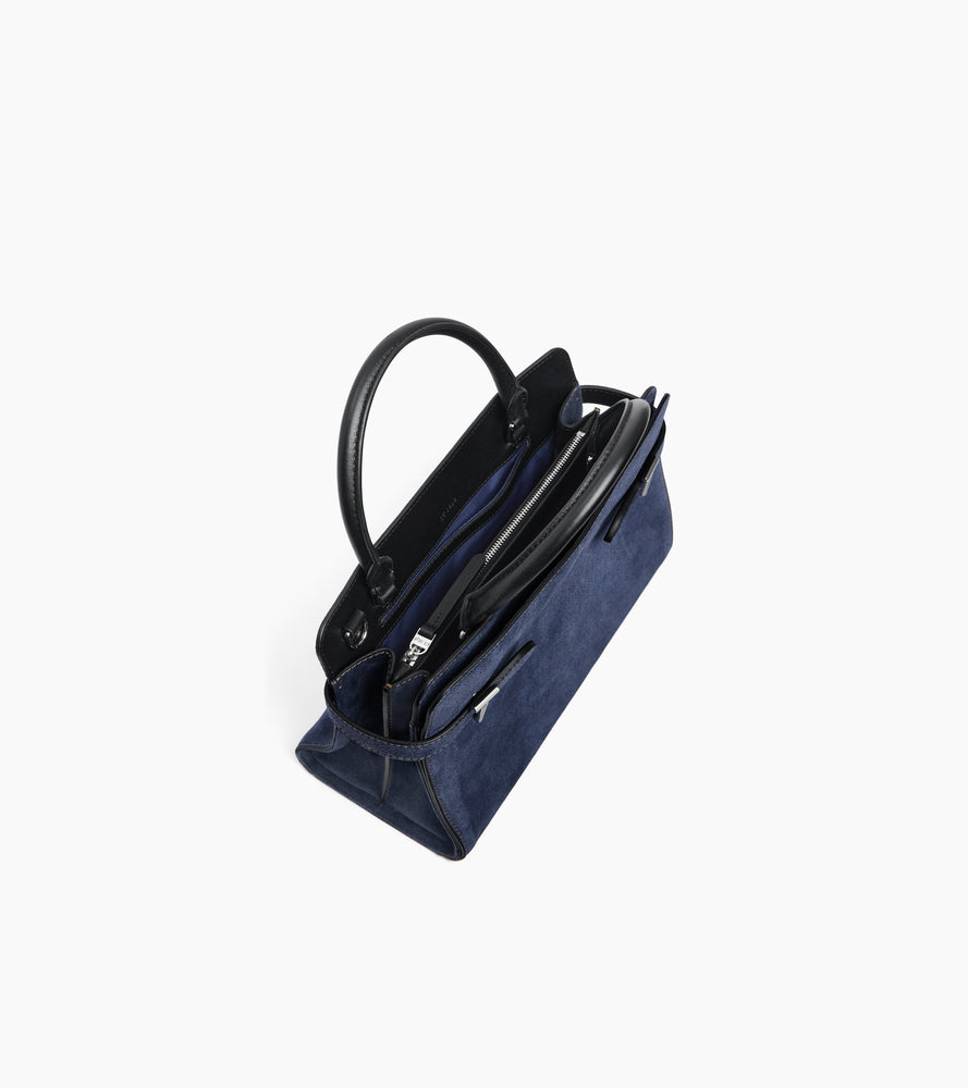 Bolso de mano mediano de ante efecto vaquero Emie