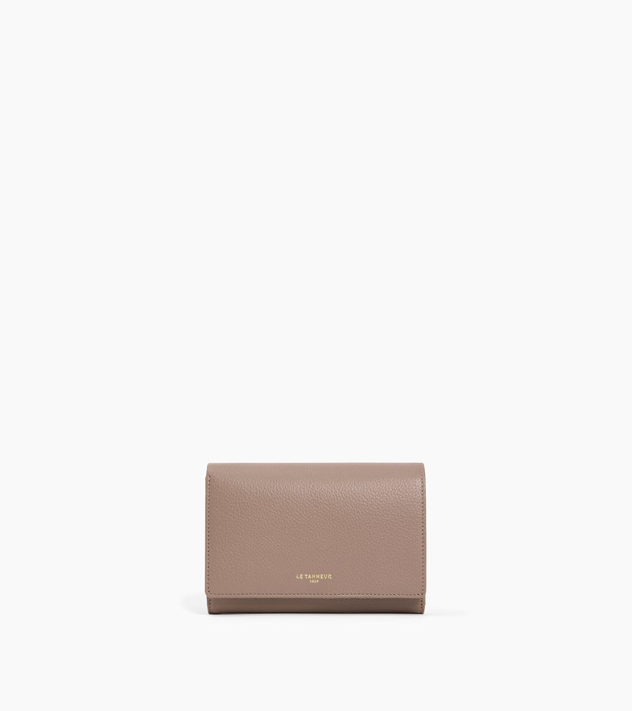 Cartera Emilie de piel texturizada