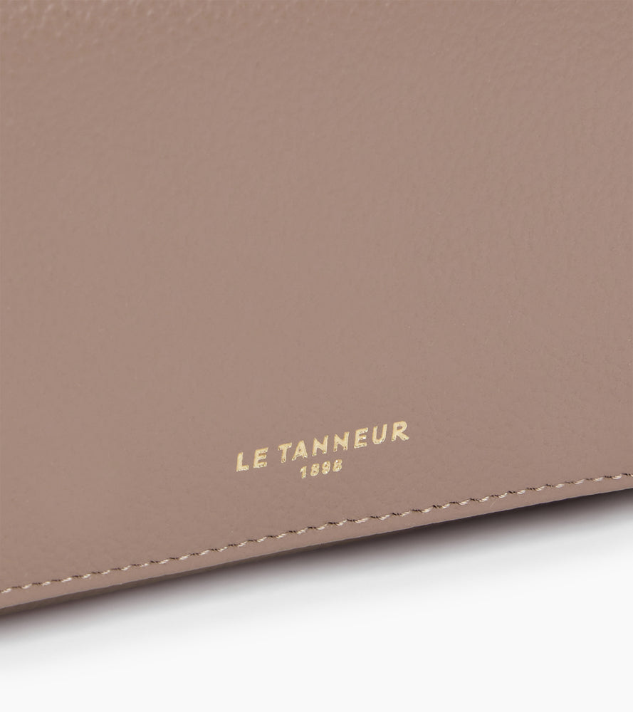 Cartera Emilie de piel texturizada
