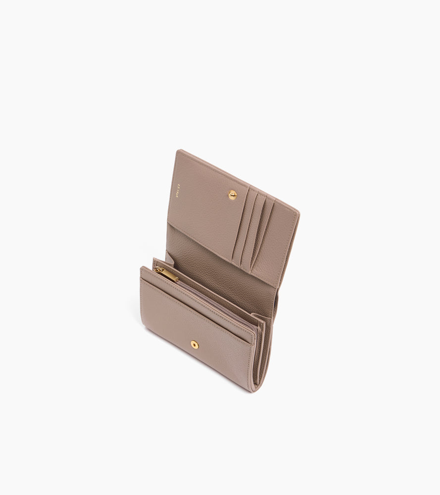 Cartera Emilie de piel texturizada