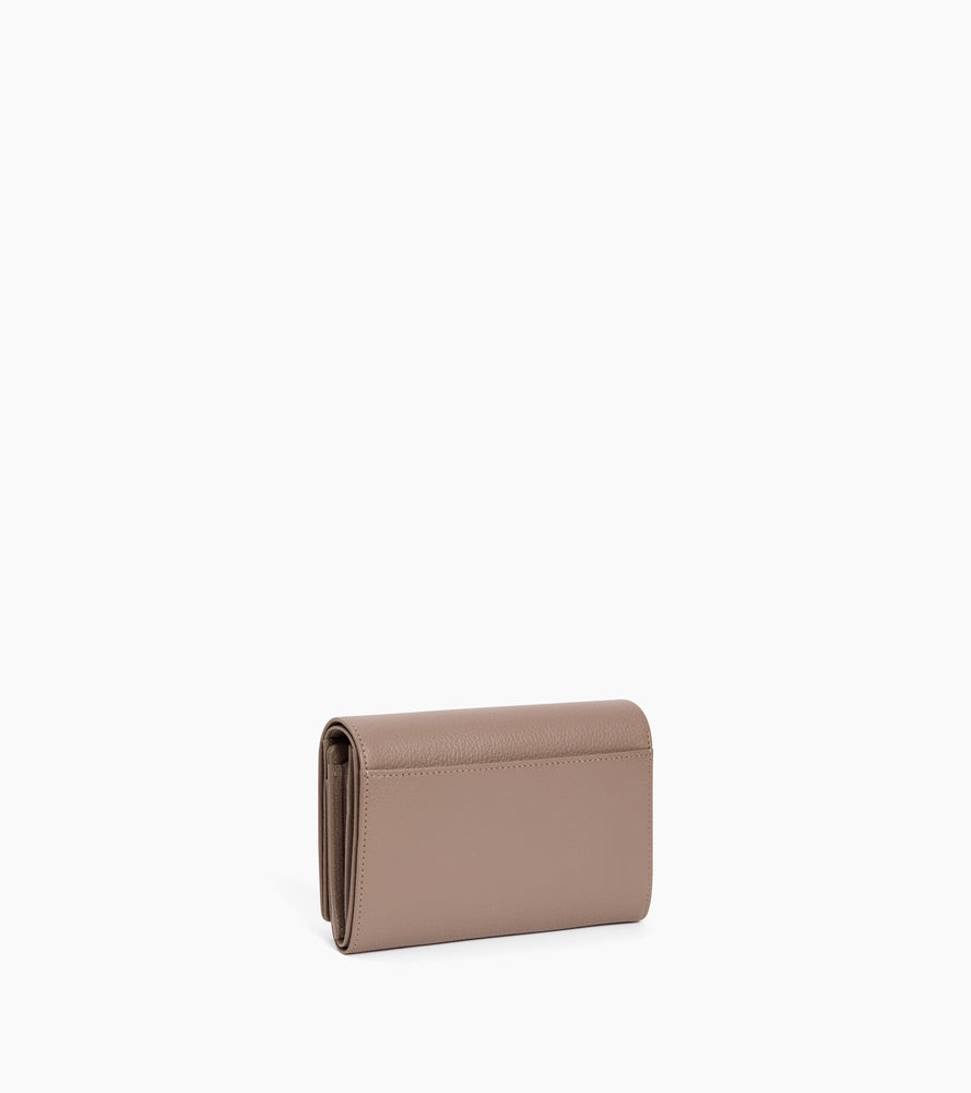 Cartera Emilie de piel texturizada