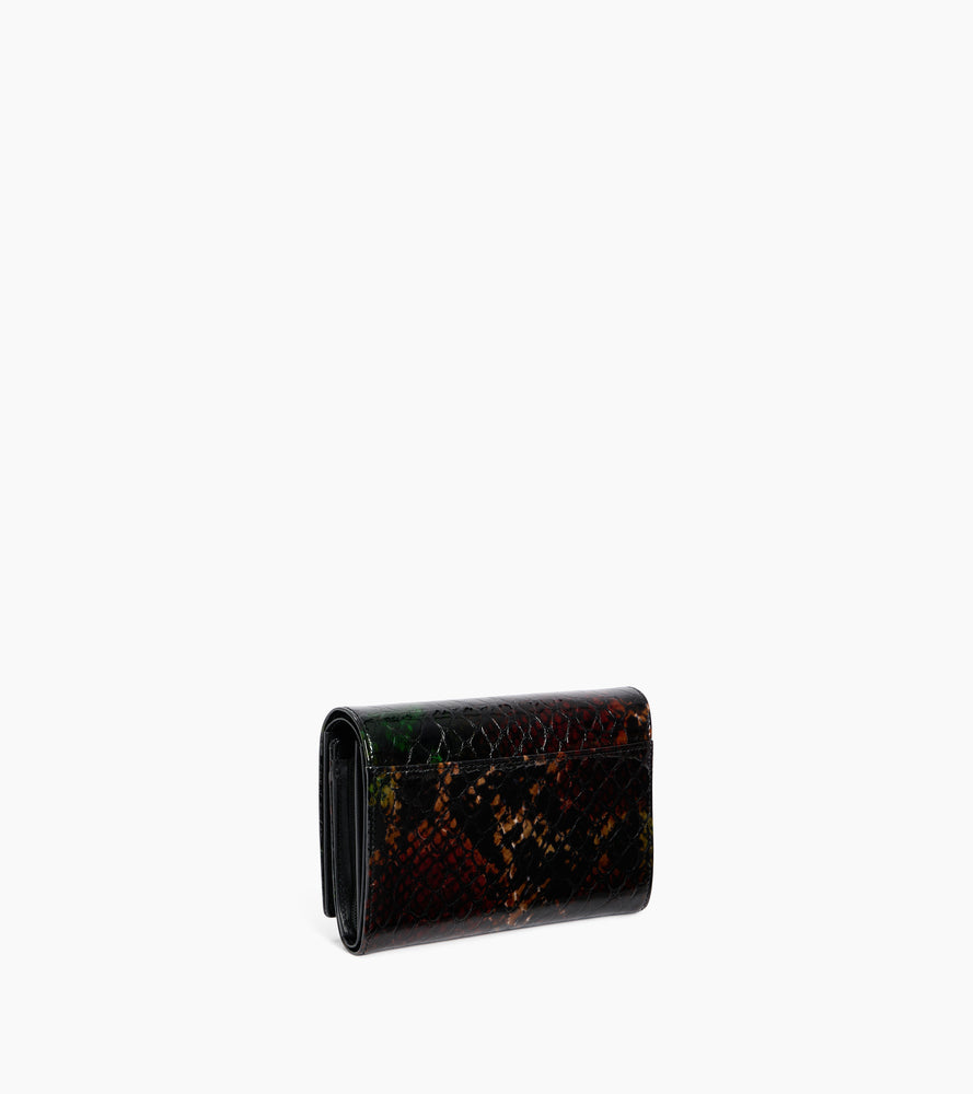 Cartera de piel efecto pitón Emilie