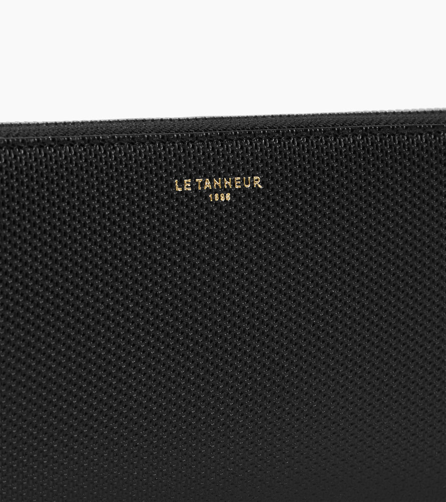 Cartera con cremallera Emilie de piel signature T