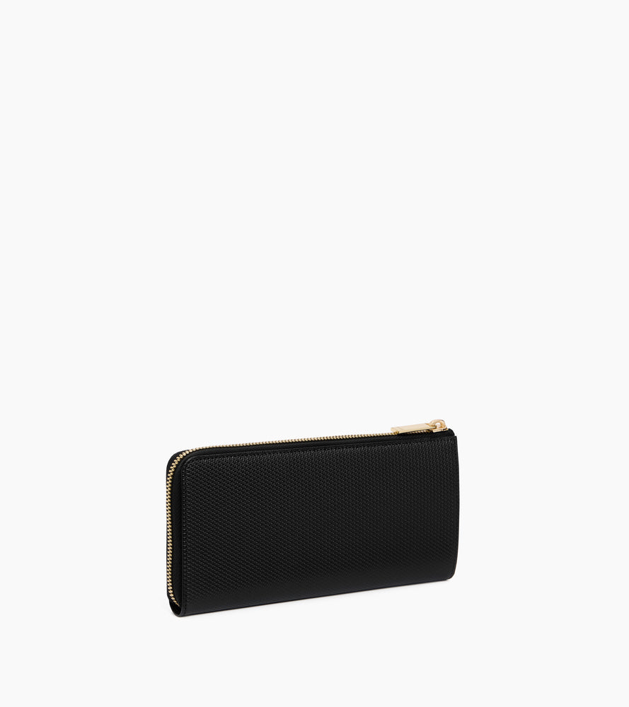 Cartera con cremallera Emilie de piel signature T