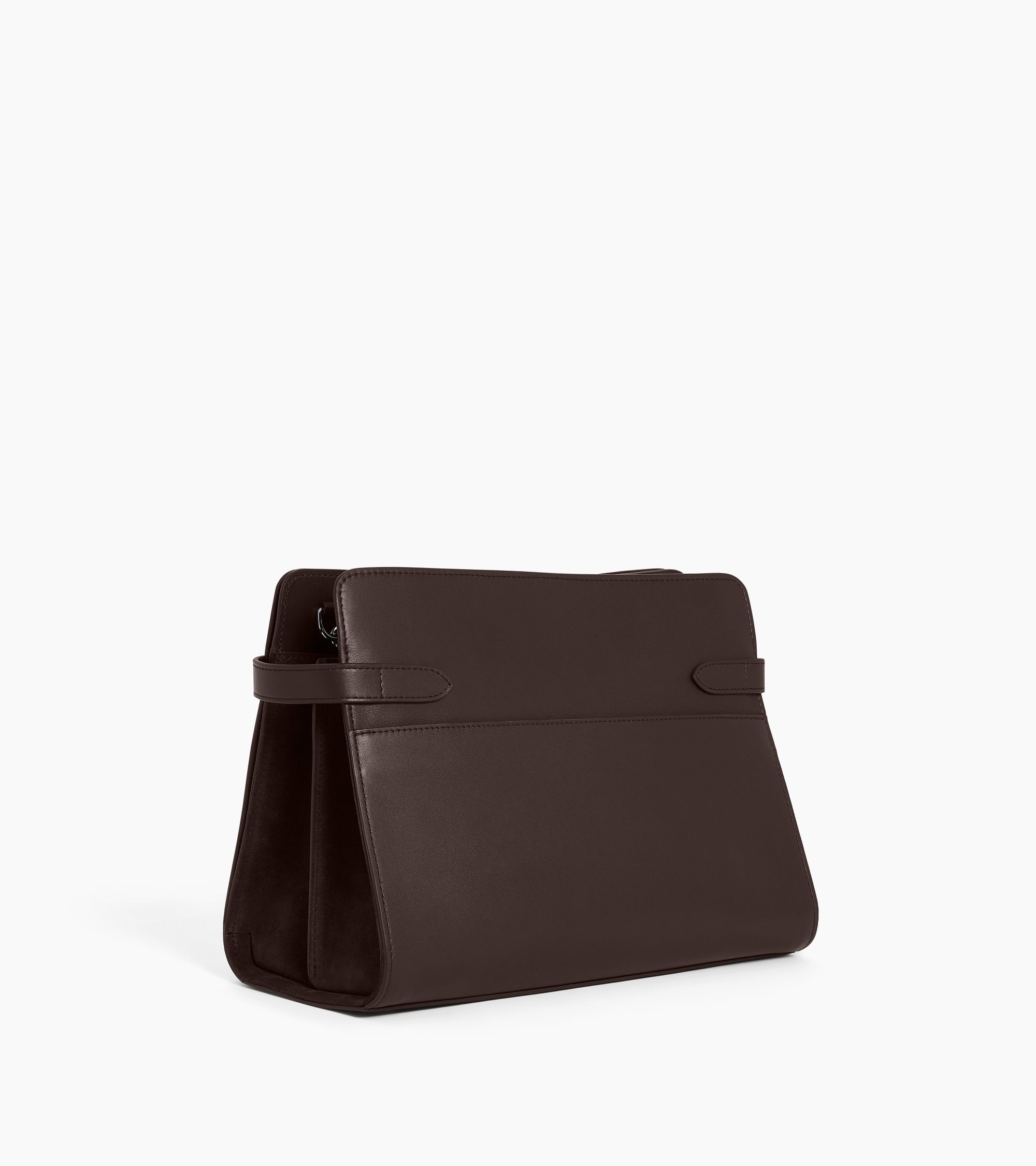 Große Handtasche Emie aus Glatt- und Nubukleder