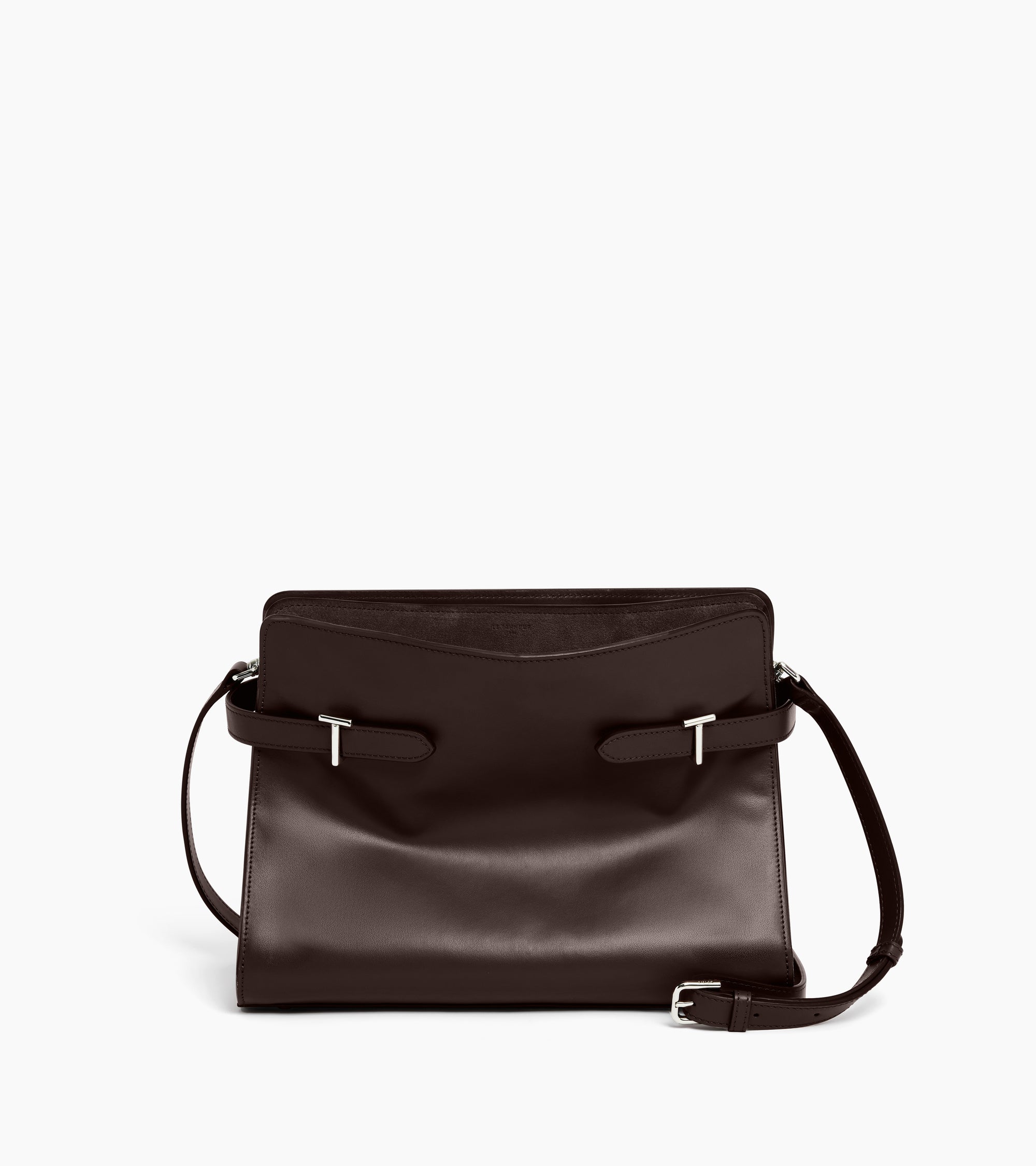 Große Handtasche Emie aus Glatt- und Nubukleder