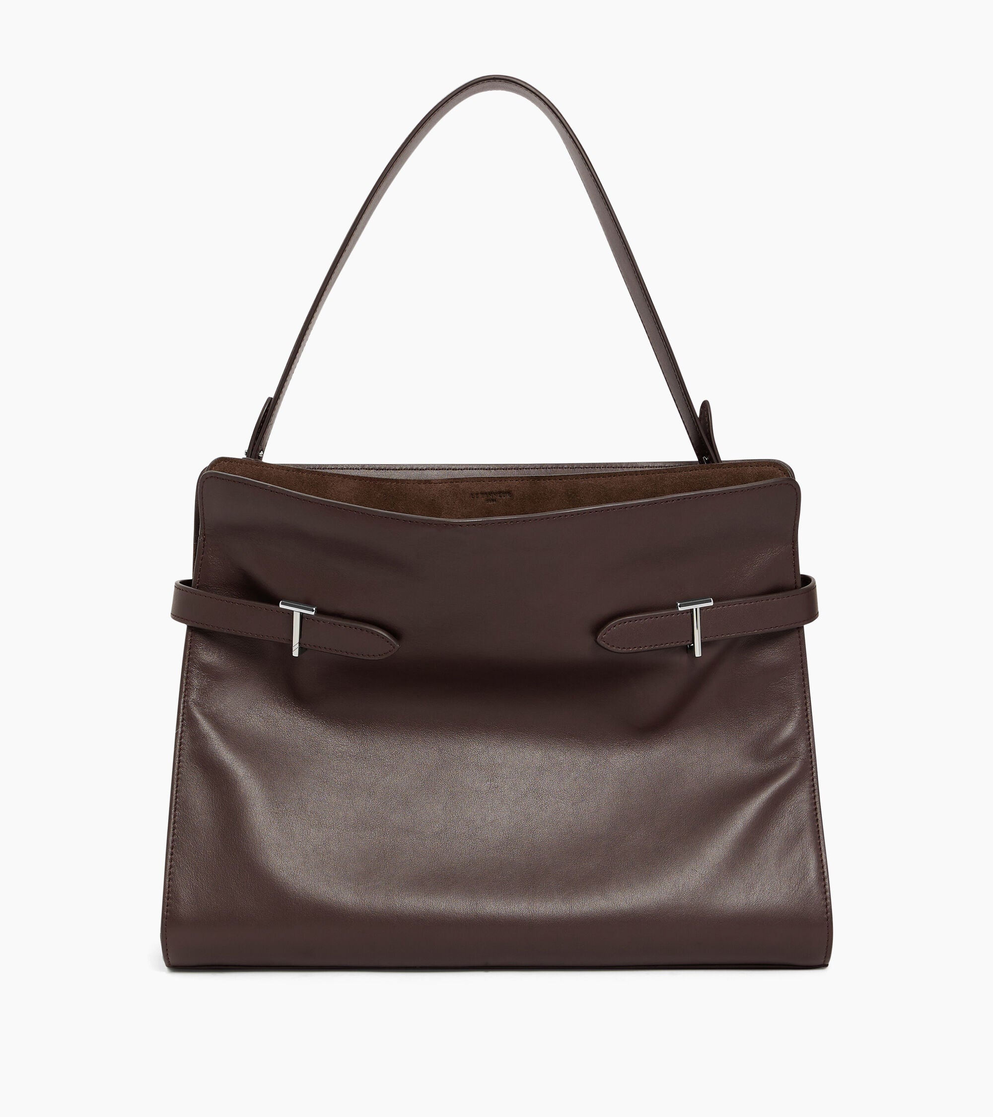 Maxi-Handtasche Emie aus Glatt- und Nubukleder