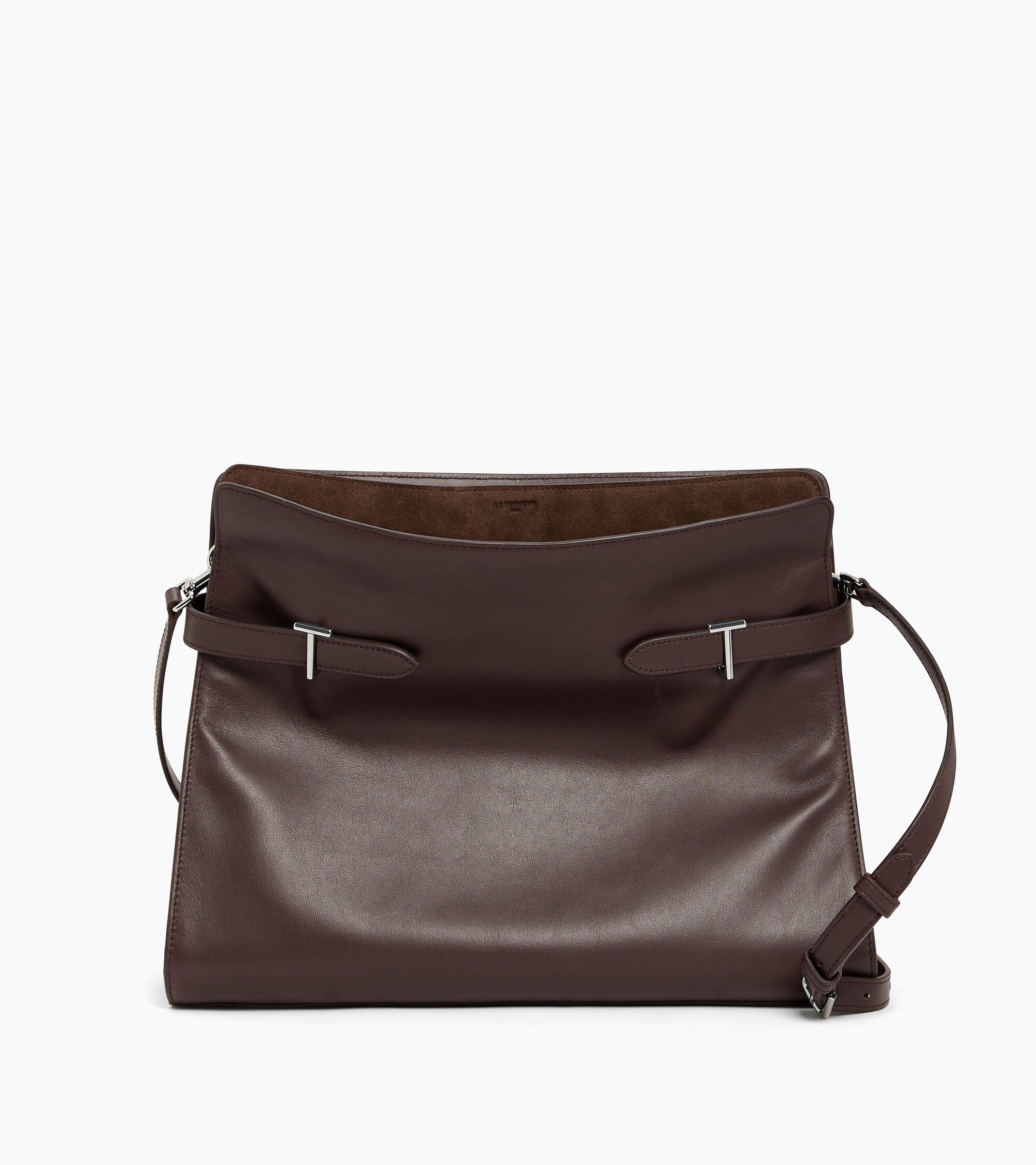 Maxi-Handtasche Emie aus Glatt- und Nubukleder