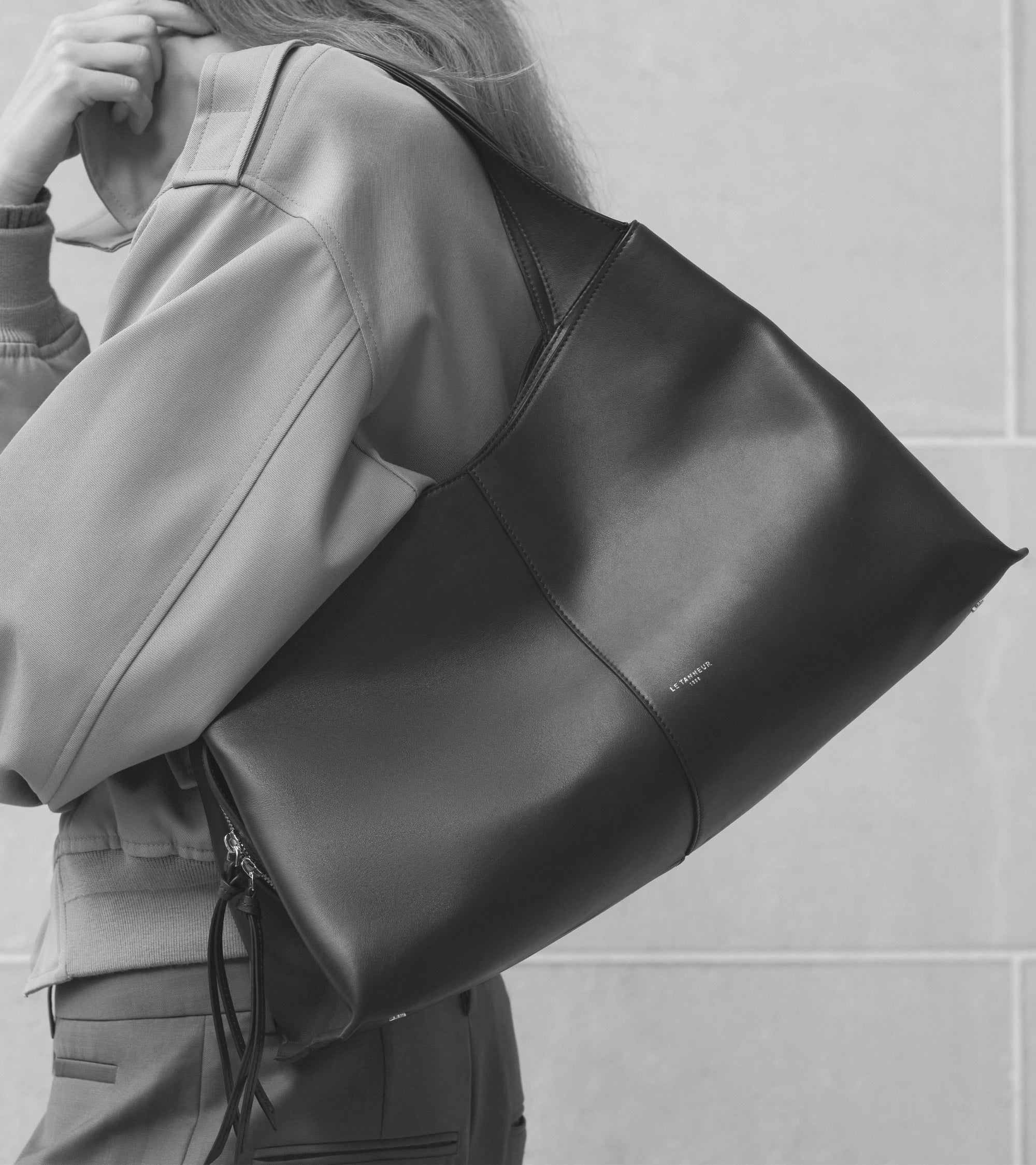 Große Cabas-Tasche Félicie aus Glattleder