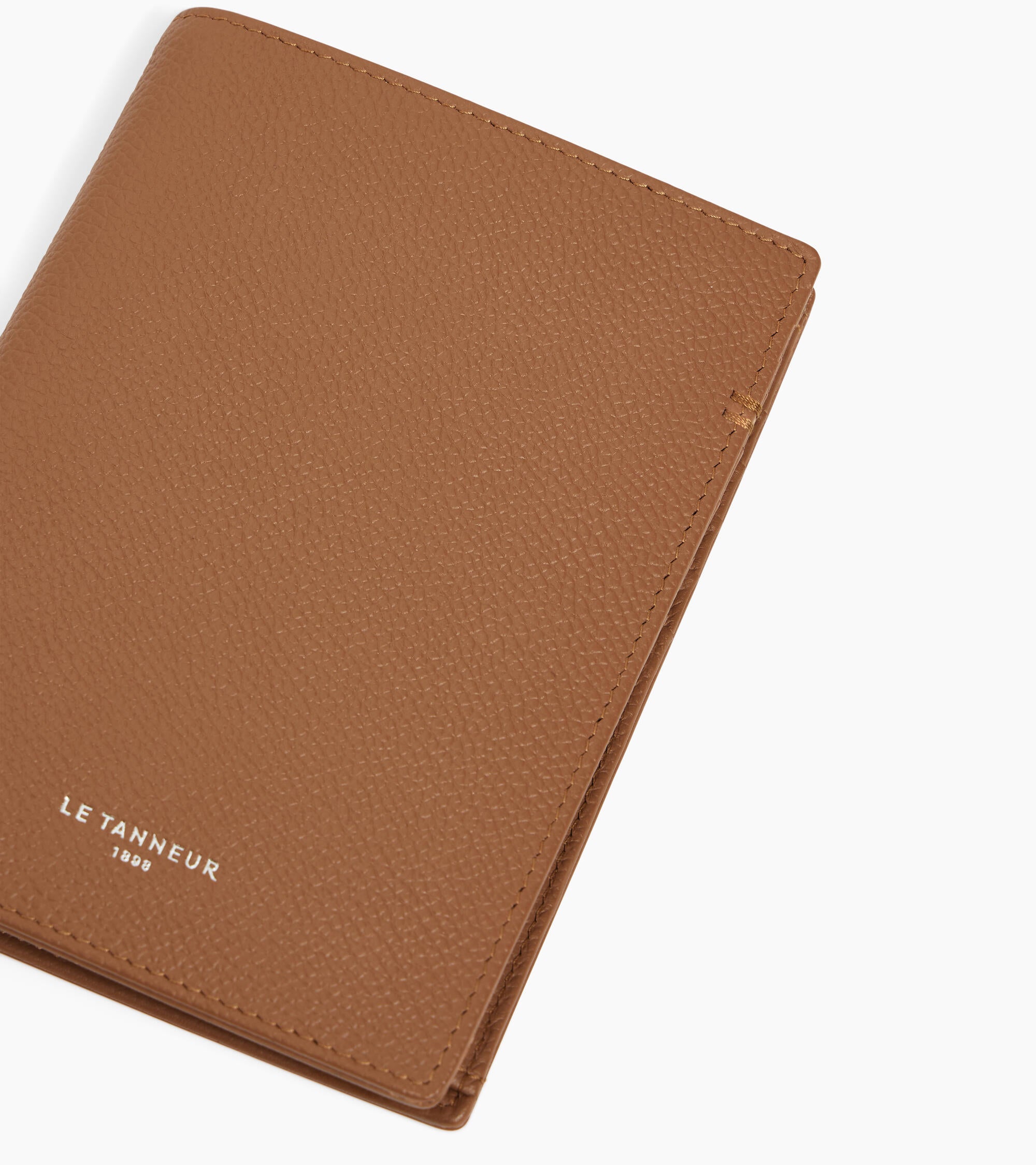 Große Brieftasche im Hochformat mit Reißverschluss Lucien aus genarbtem Leder