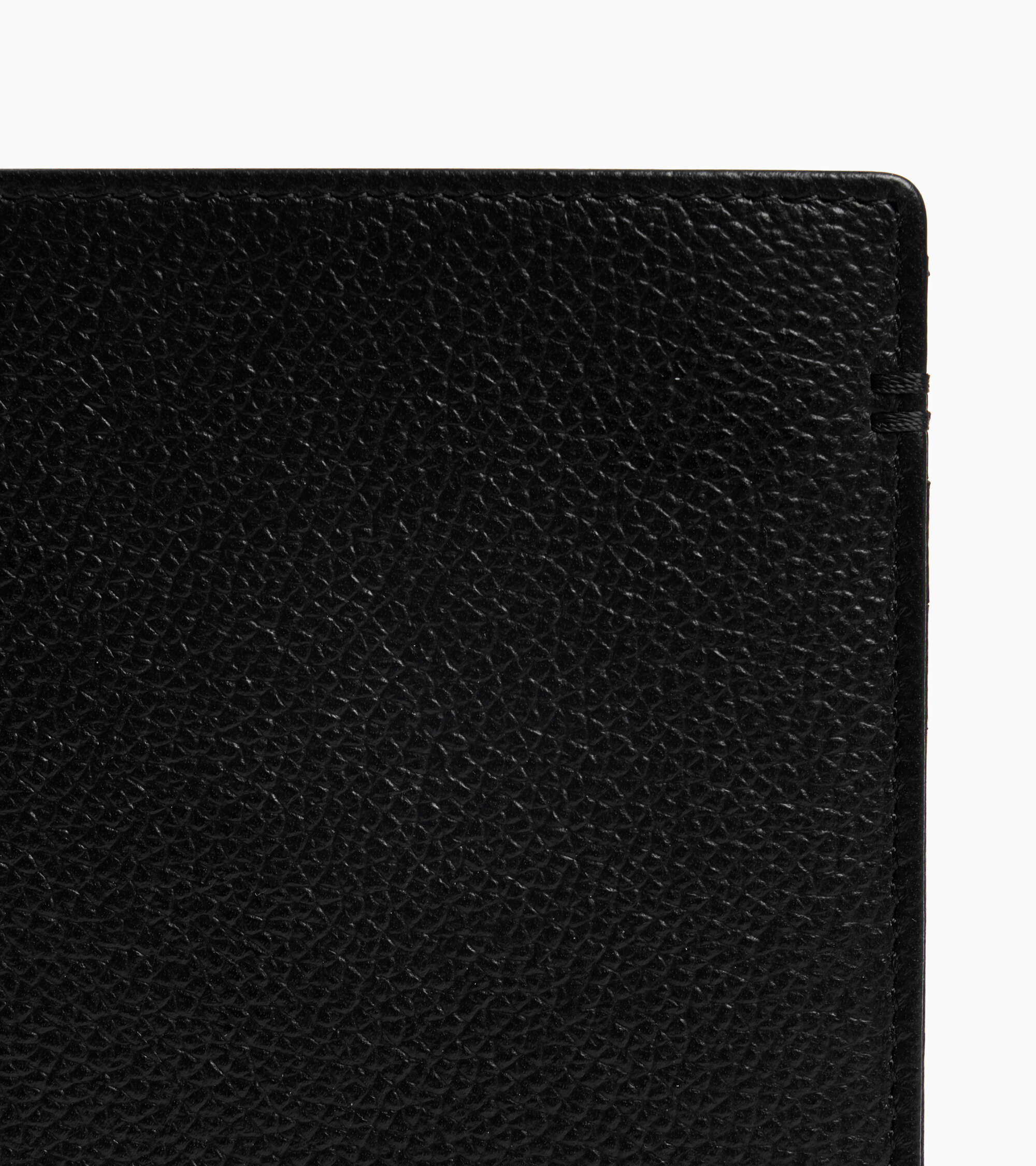 Kleine Bifold-Brieftasche im Hochformat mit Reißverschluss Lucien aus genarbtem Leder