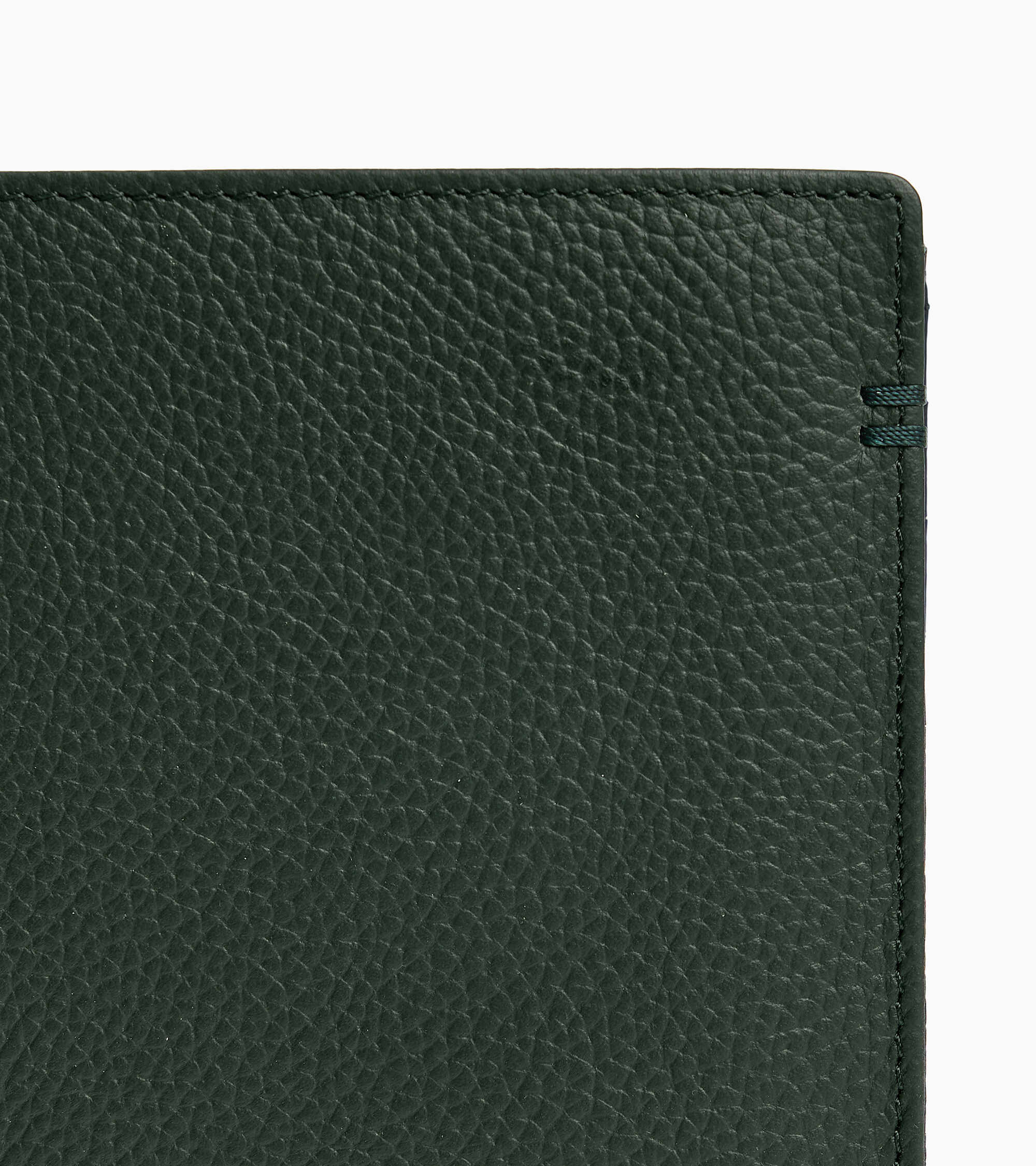 Kleine Bifold-Brieftasche im Hochformat mit Reißverschluss Lucien aus genarbtem Leder