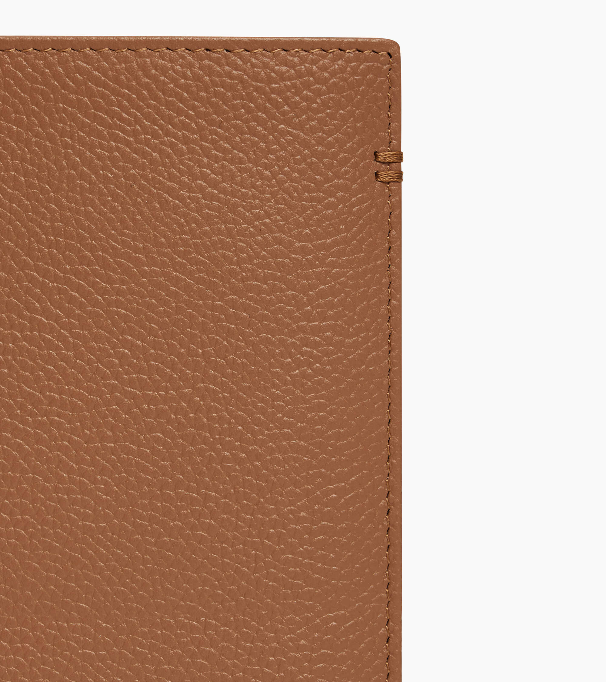 Mittelgroße Bifold-Brieftasche im Hochformat mit Reißverschluss Lucien aus genarbtem Leder