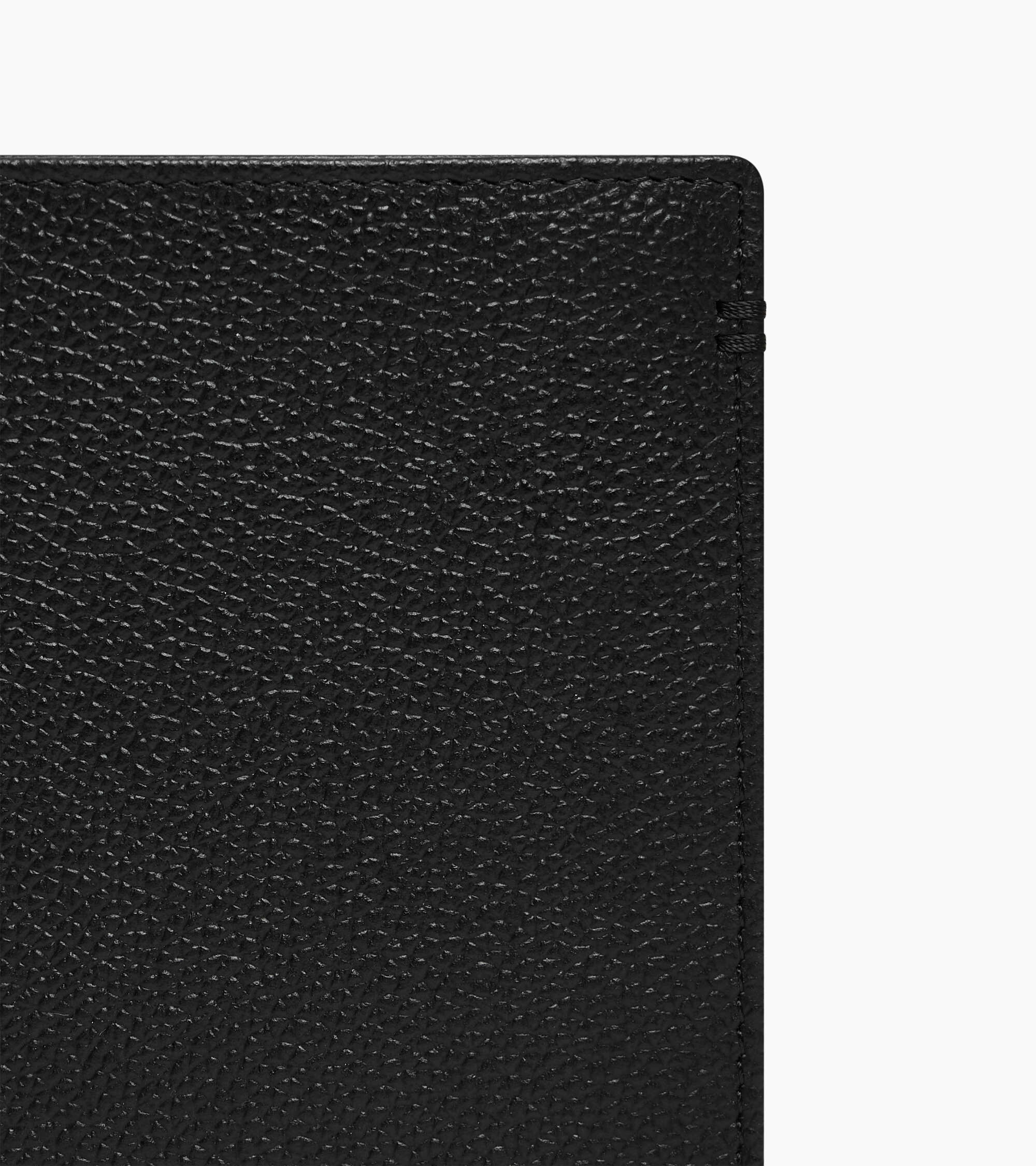 Große Bifold-Brieftasche mit Reißverschluss Lucien aus genarbtem Leder