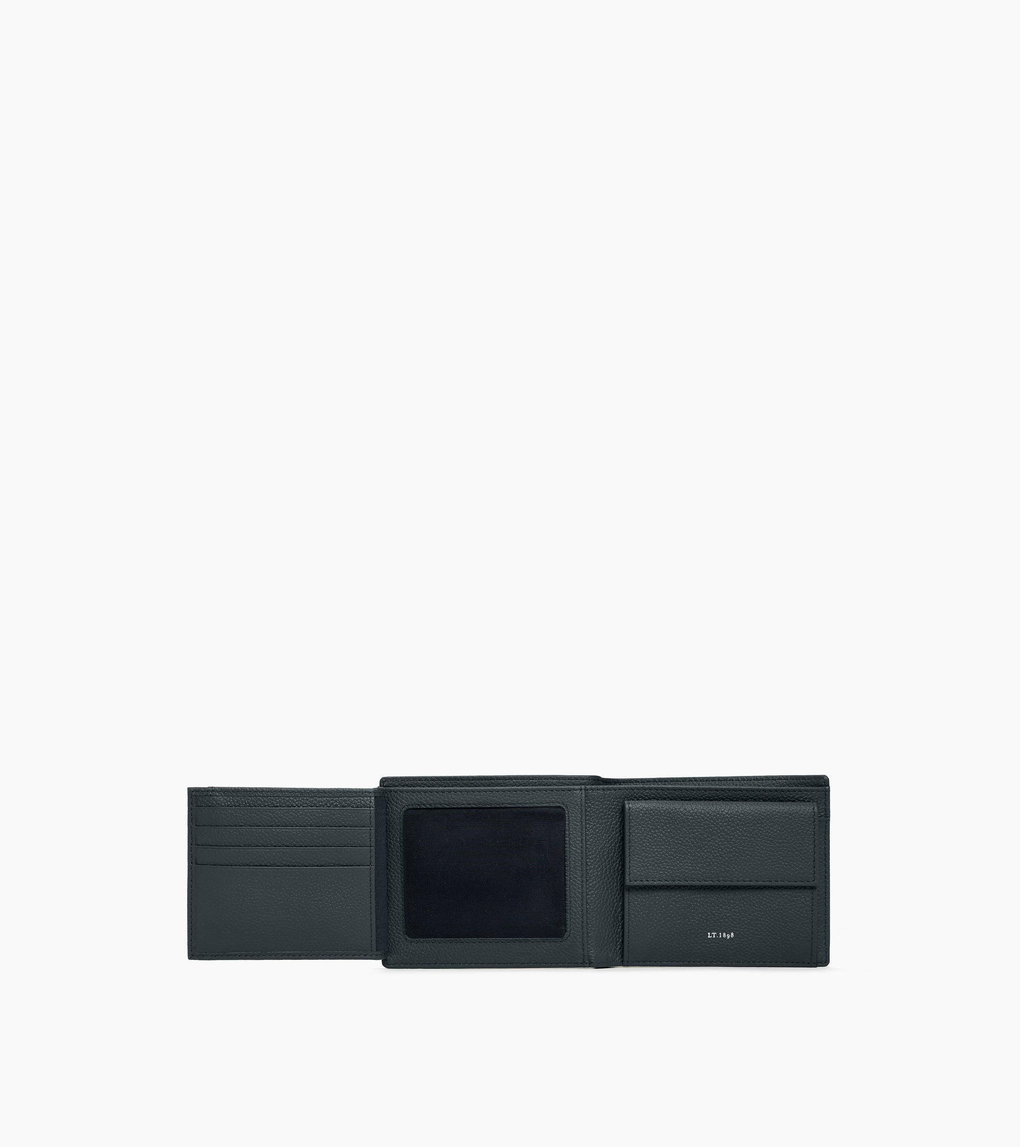 Lucien グレインレザー フラップ付き 二つ折り財布
