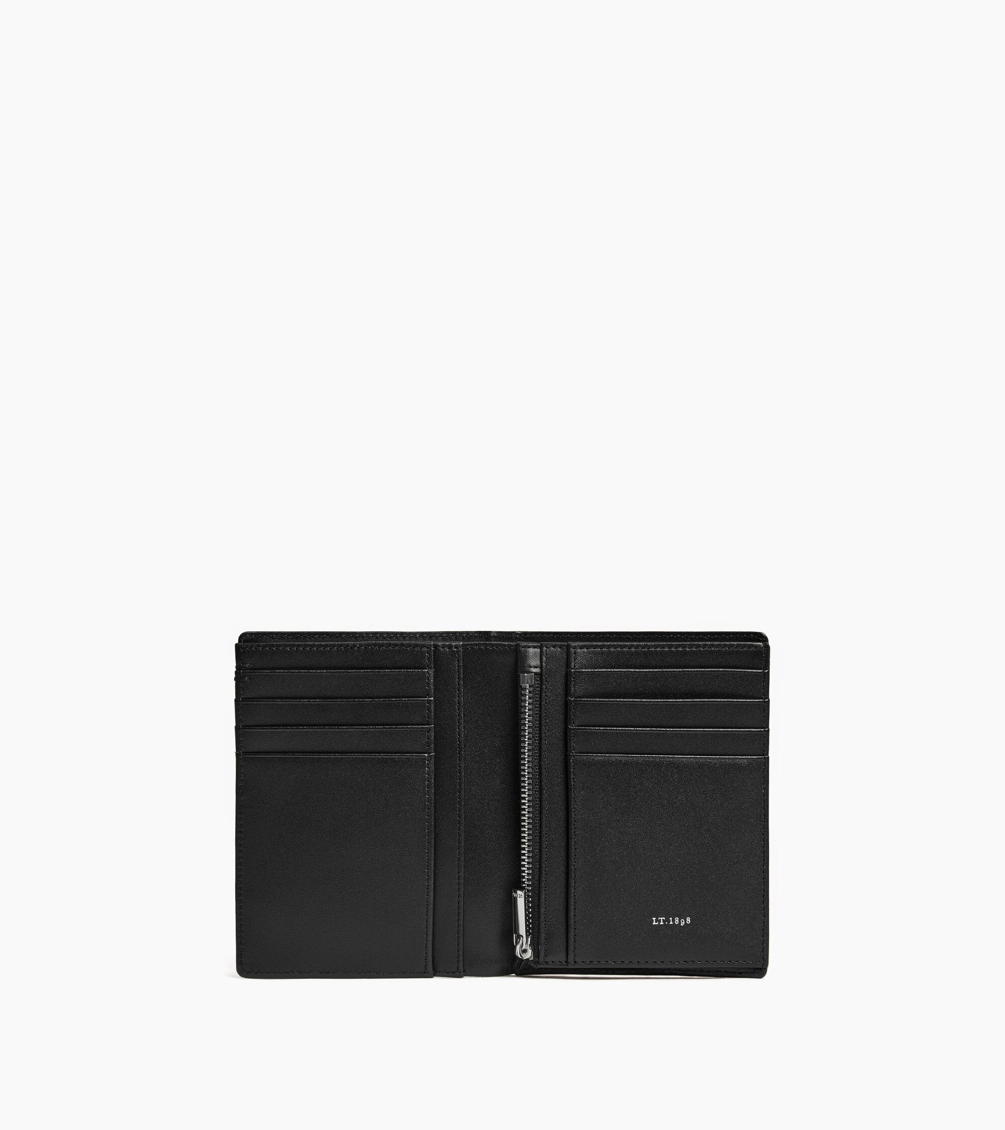 Lucien T シグネチャーレザー ファスナー付き 縦型 財布
