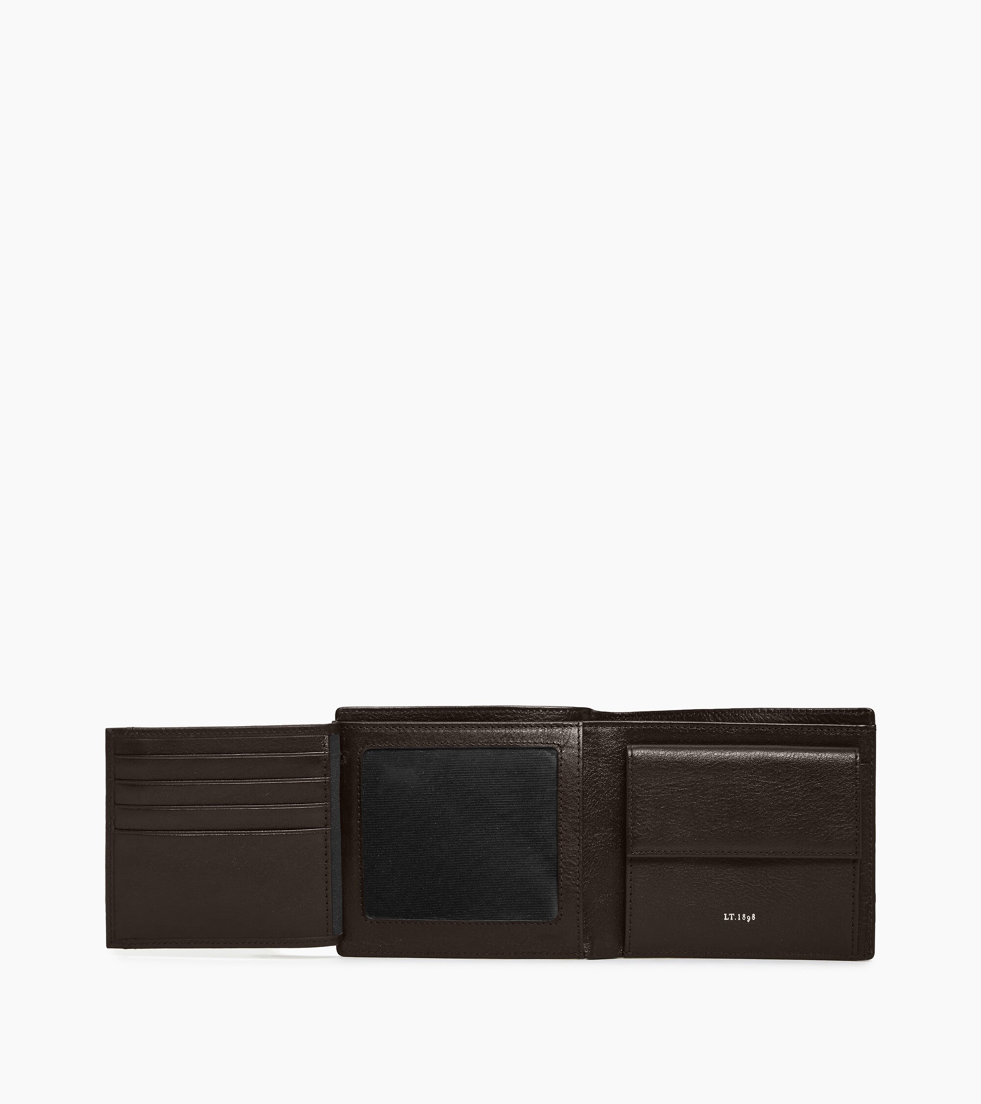 Bifold-Brieftasche mit Klappe Lucien aus geöltem Leder
