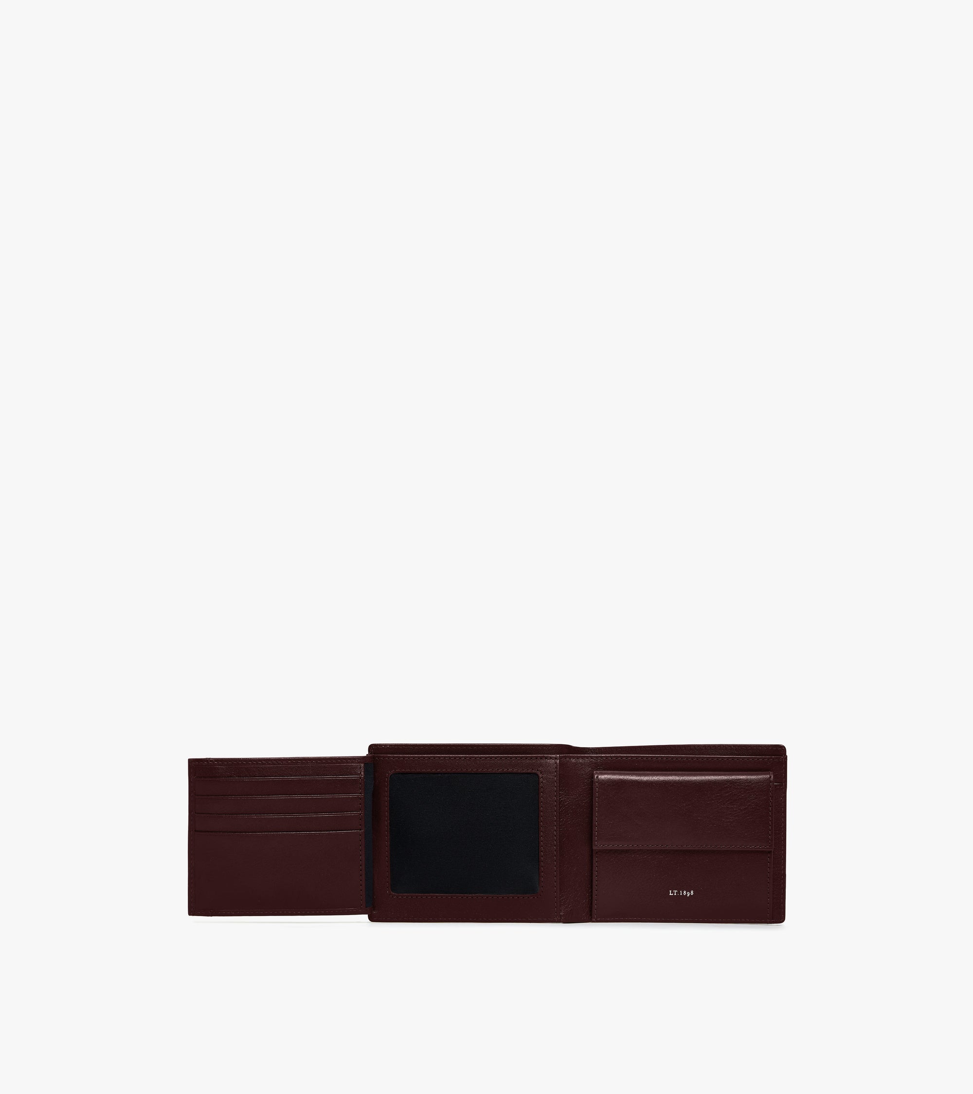 Bifold-Brieftasche mit Klappe Lucien aus geöltem Leder