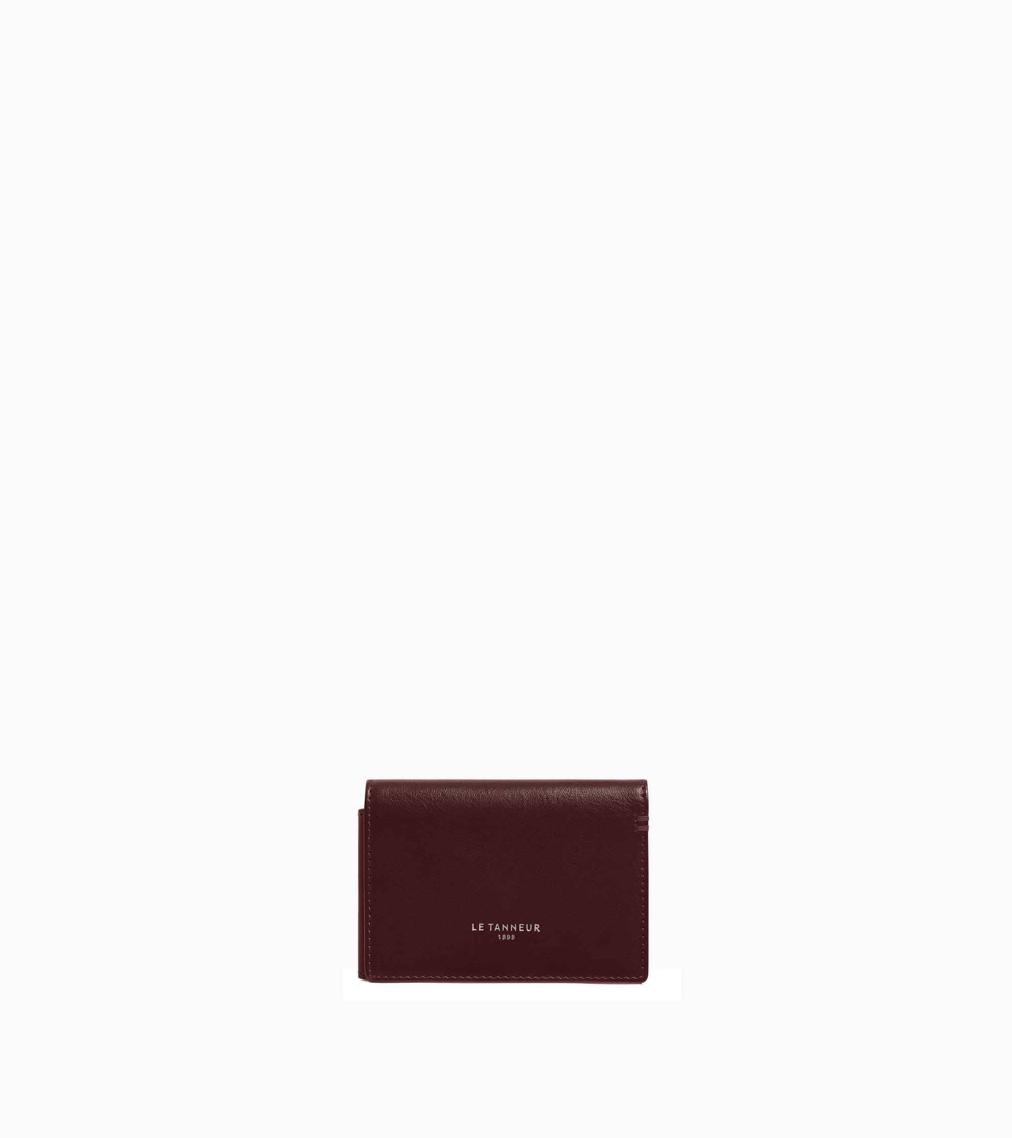 Bifold-Kartenetui im Querformat Lucien aus geöltem Leder