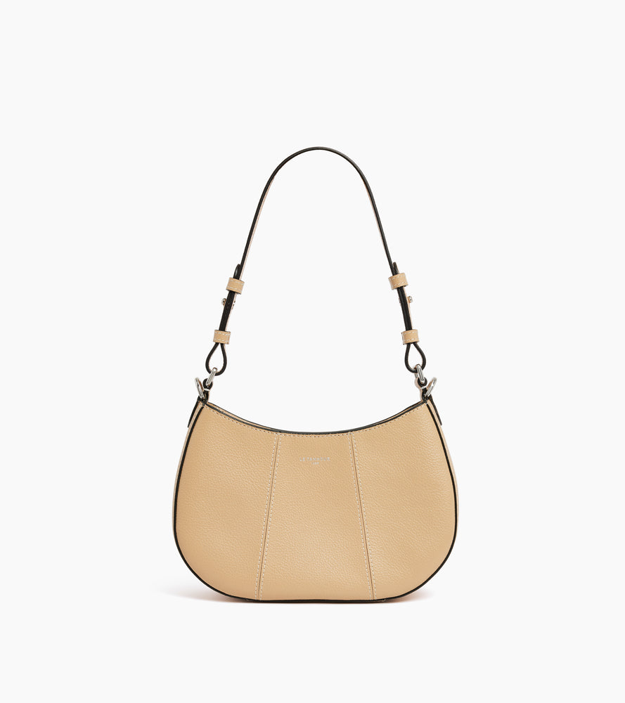 Petit sac demi-lune Juliette en cuir grainé