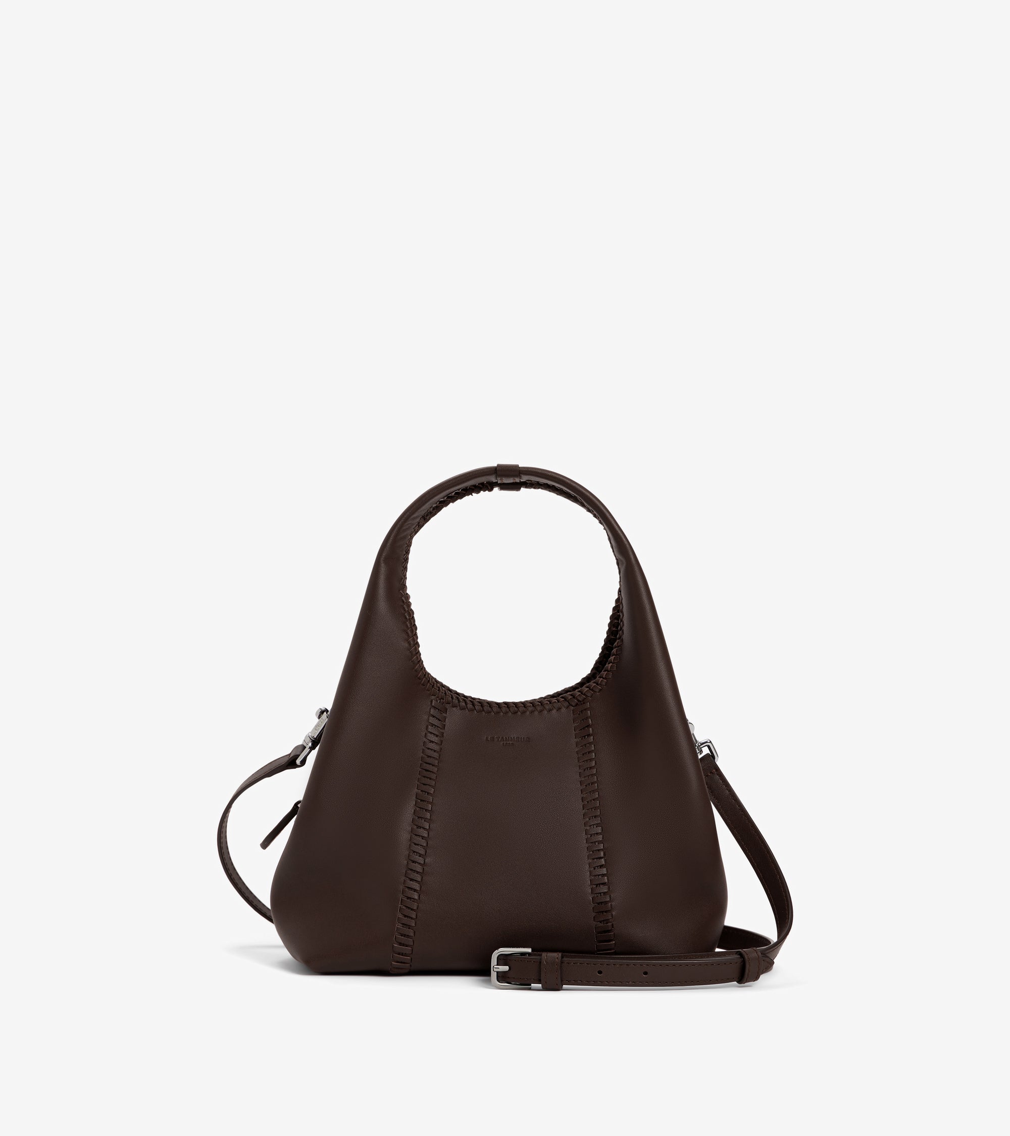 Kleine Handtasche Juliette aus Glattleder mit Ziernähten