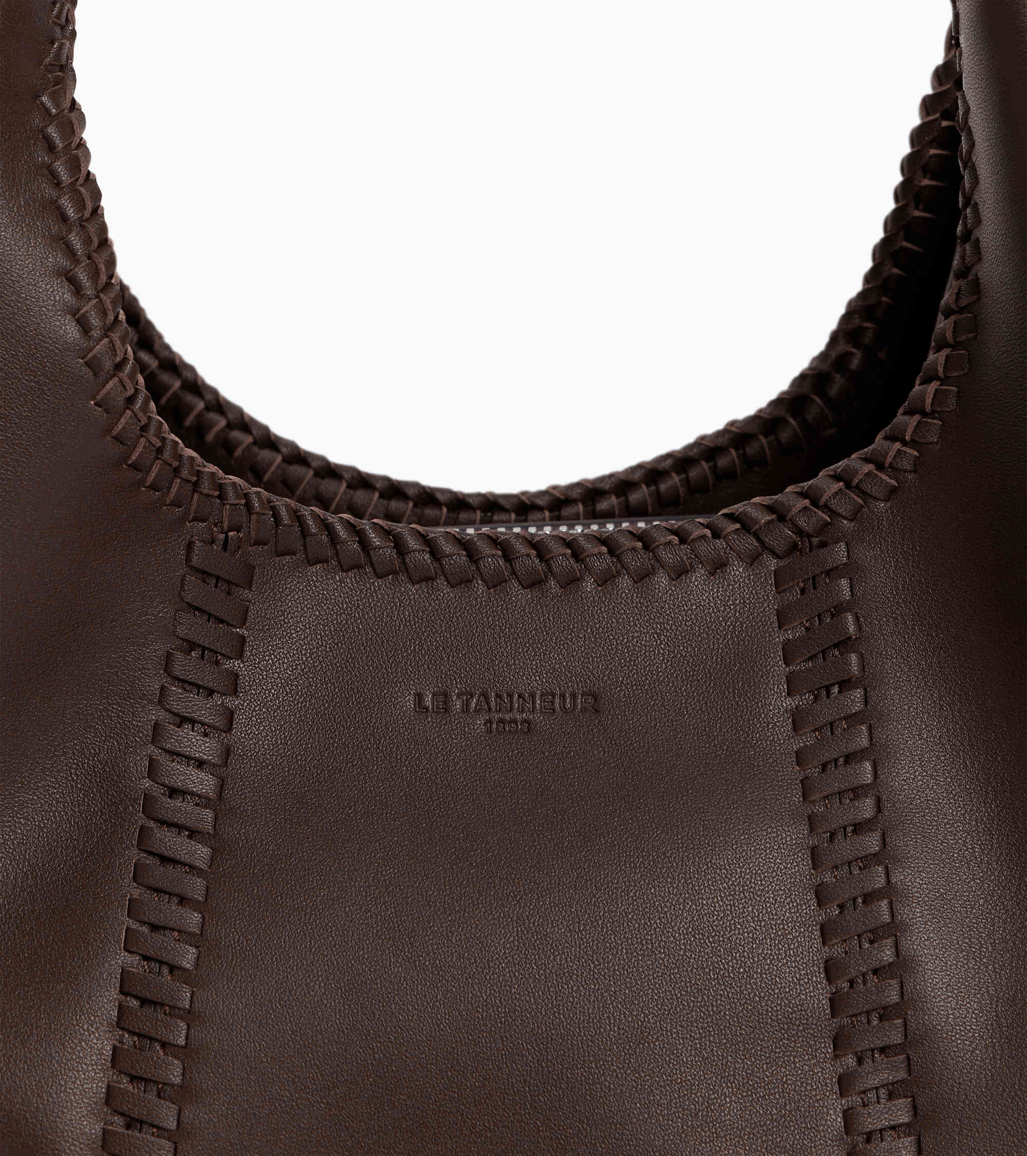 Kleine Handtasche Juliette aus Glattleder mit Ziernähten