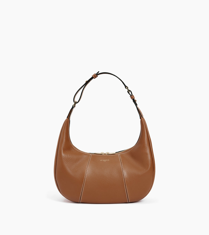 Petit sac hobo Juliette en cuir grainé