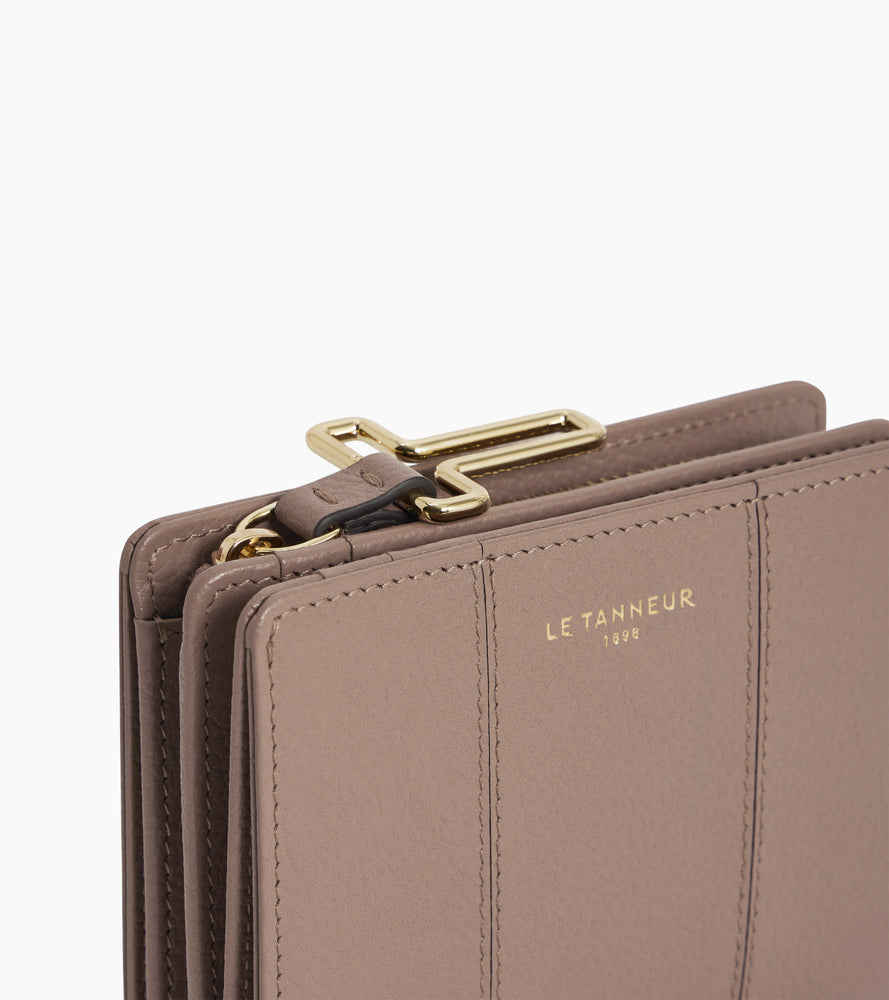 Cartera pequeña Juliette de cuero granulado