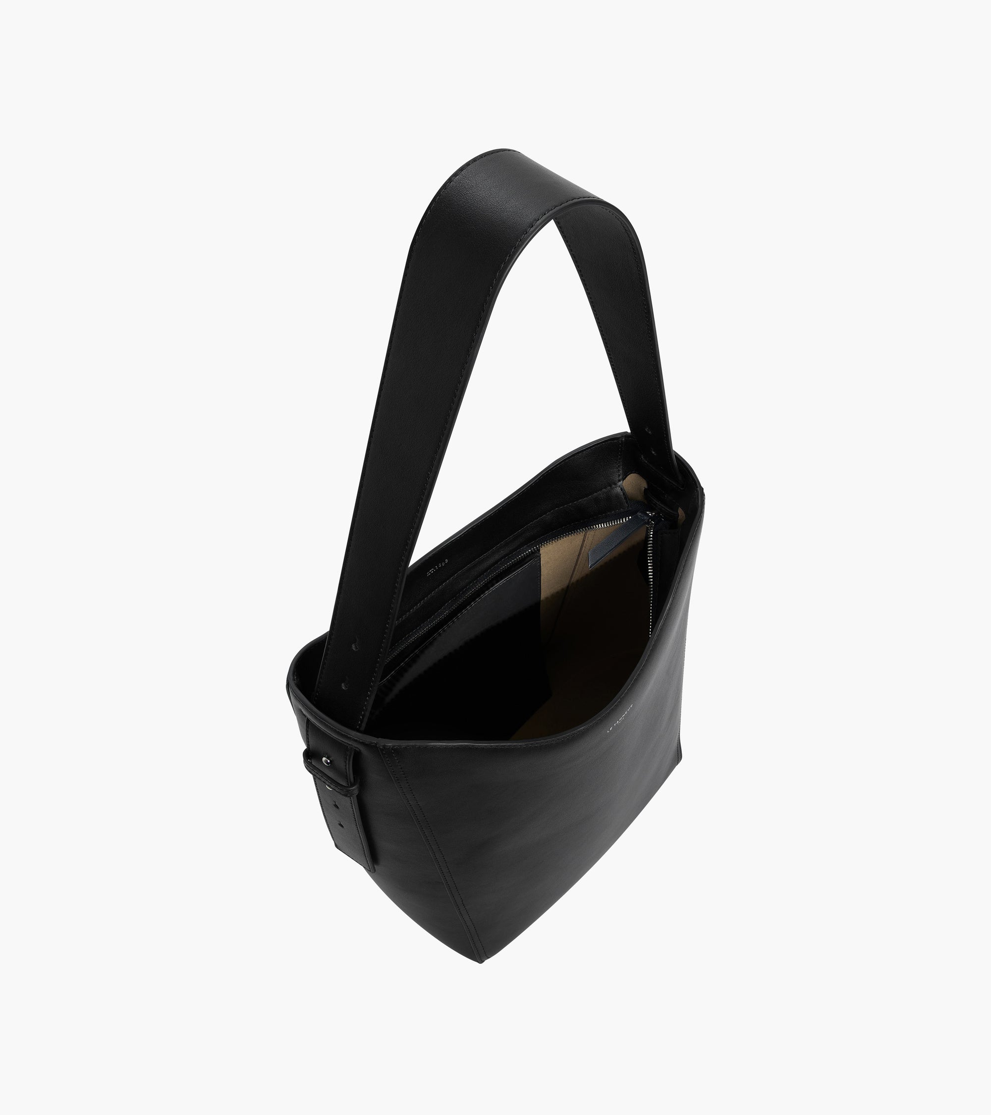 Mittelgroße Hobo-Tasche Céleste aus Glattleder