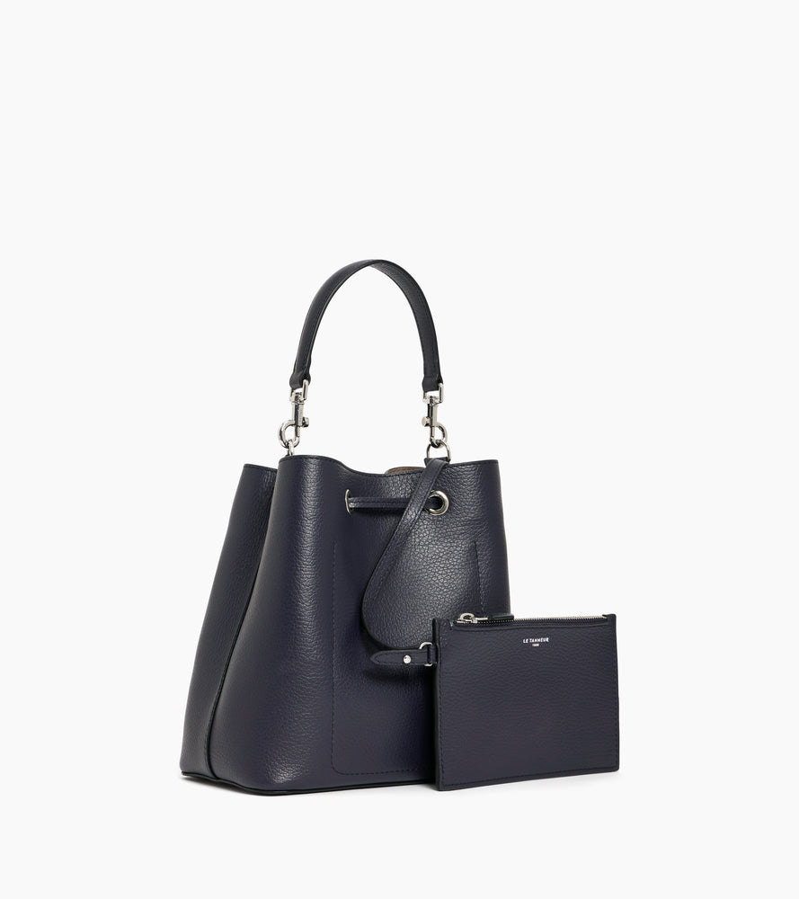 Bolso cubo Louise de piel texturizada